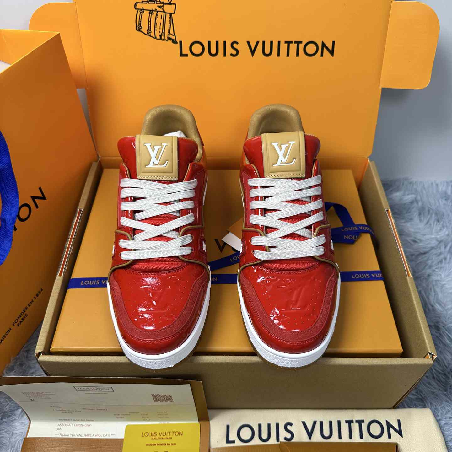 Louis Vuitton LV Trainer Sneaker 1AKP8F（upon uk size） - DesignerGu