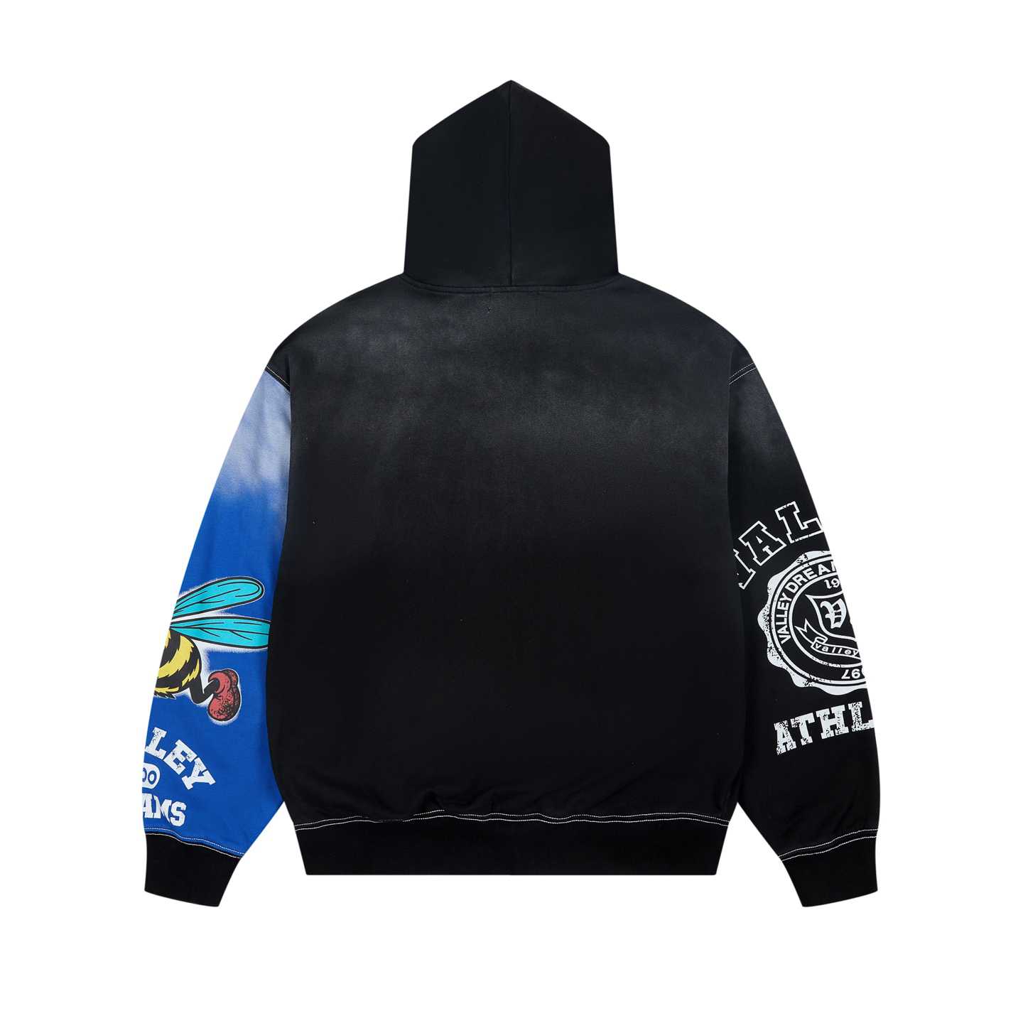 Vale Forever Bipolar Big Zip Up 'Black/Blue' - DesignerGu