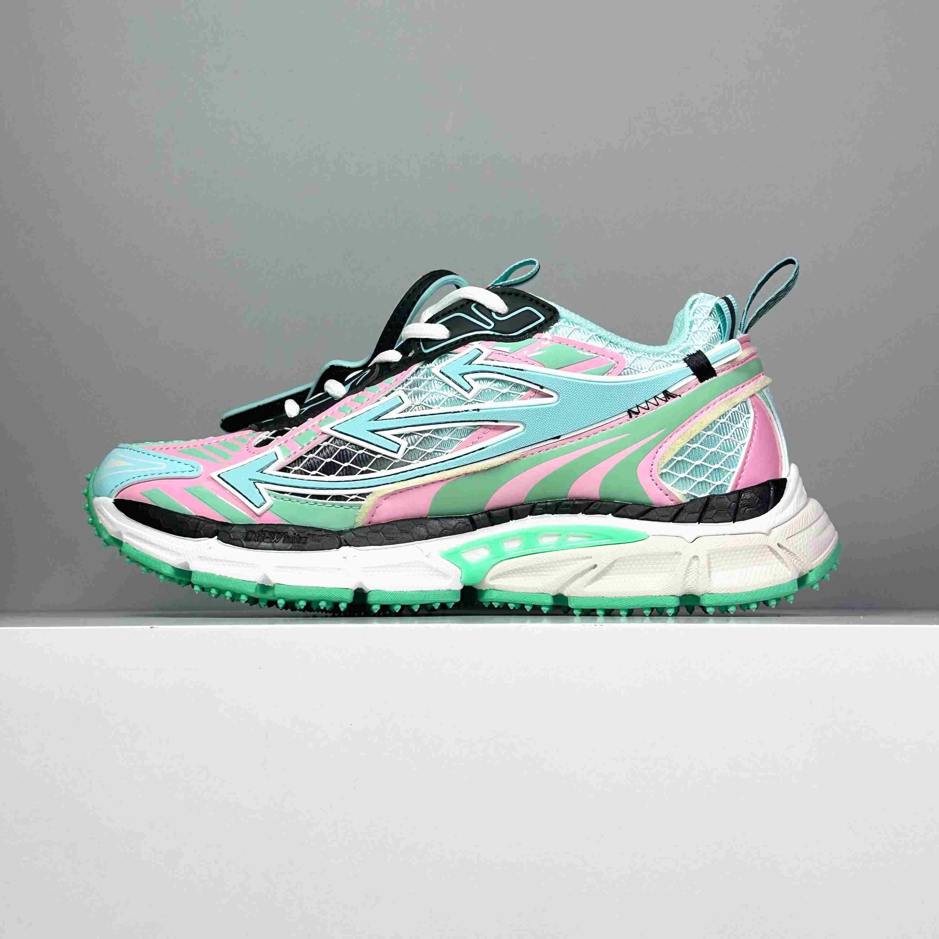 Off-White Be Right Back Fishnet Sneakers - DesignerGu