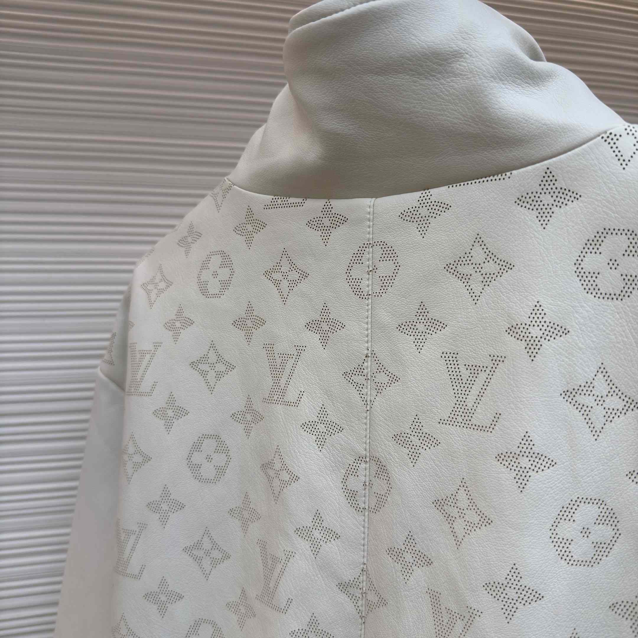Louis Vuitton Perforated Monogram Leather Track Top 1AKOVZ - DesignerGu
