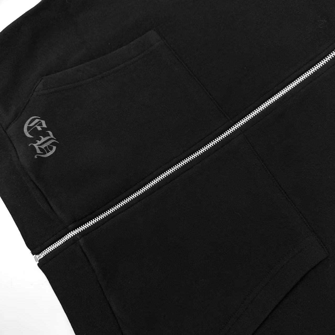 Chrome Hearts NYC Scroll Label Zip Up Hoodie - DesignerGu
