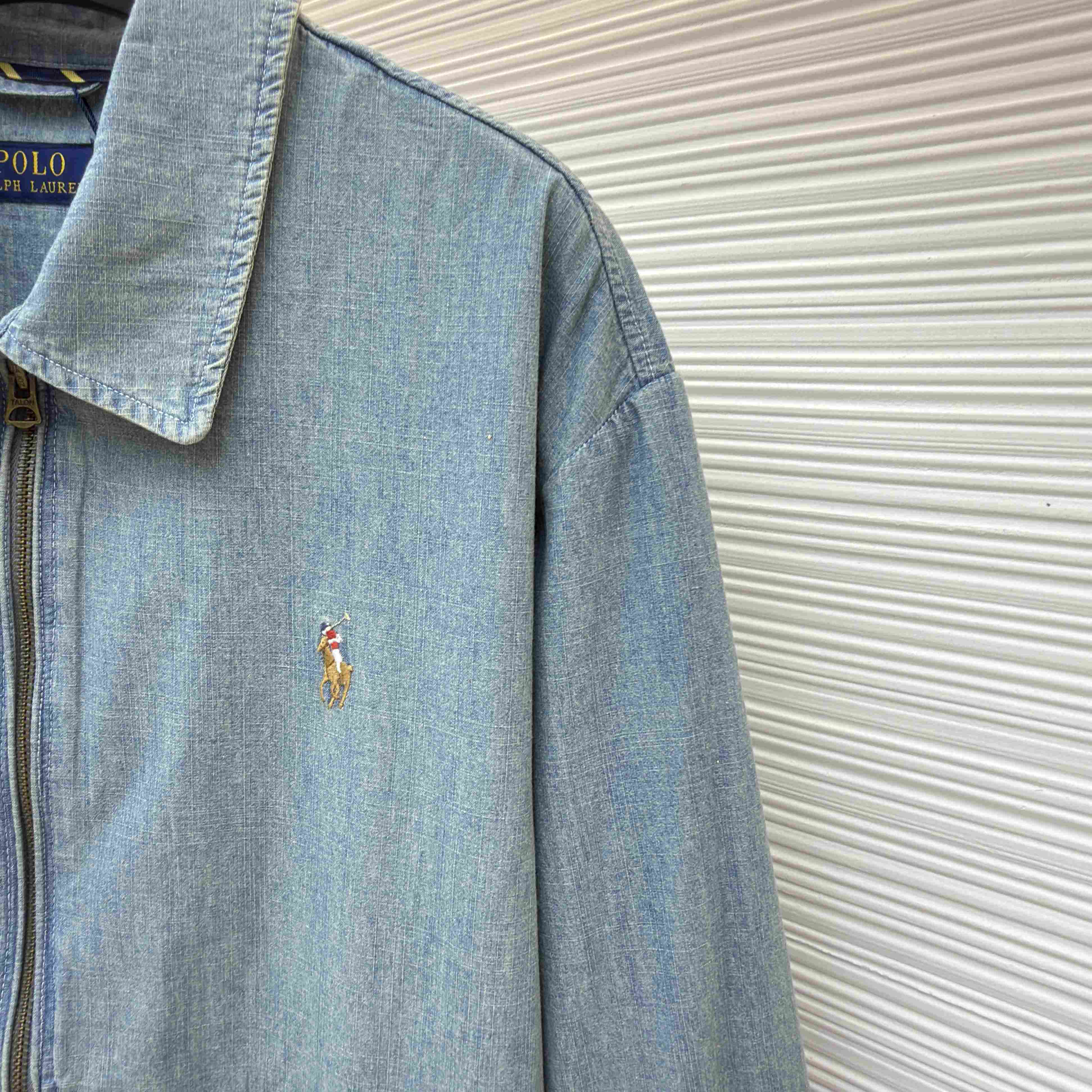 Polo Ralph Lauren The Bayport Indigo Chambray Jacket - DesignerGu