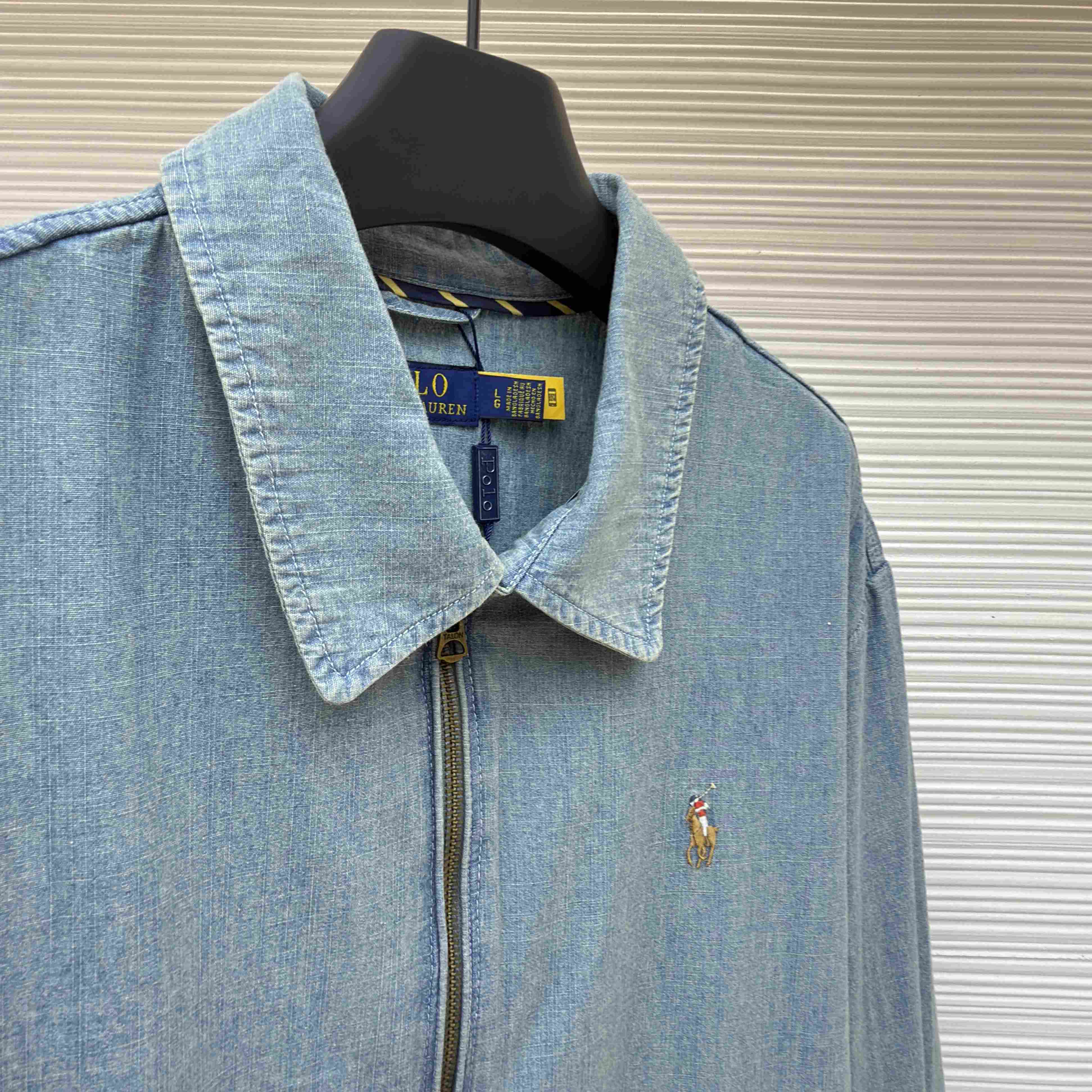 Polo Ralph Lauren The Bayport Indigo Chambray Jacket - DesignerGu