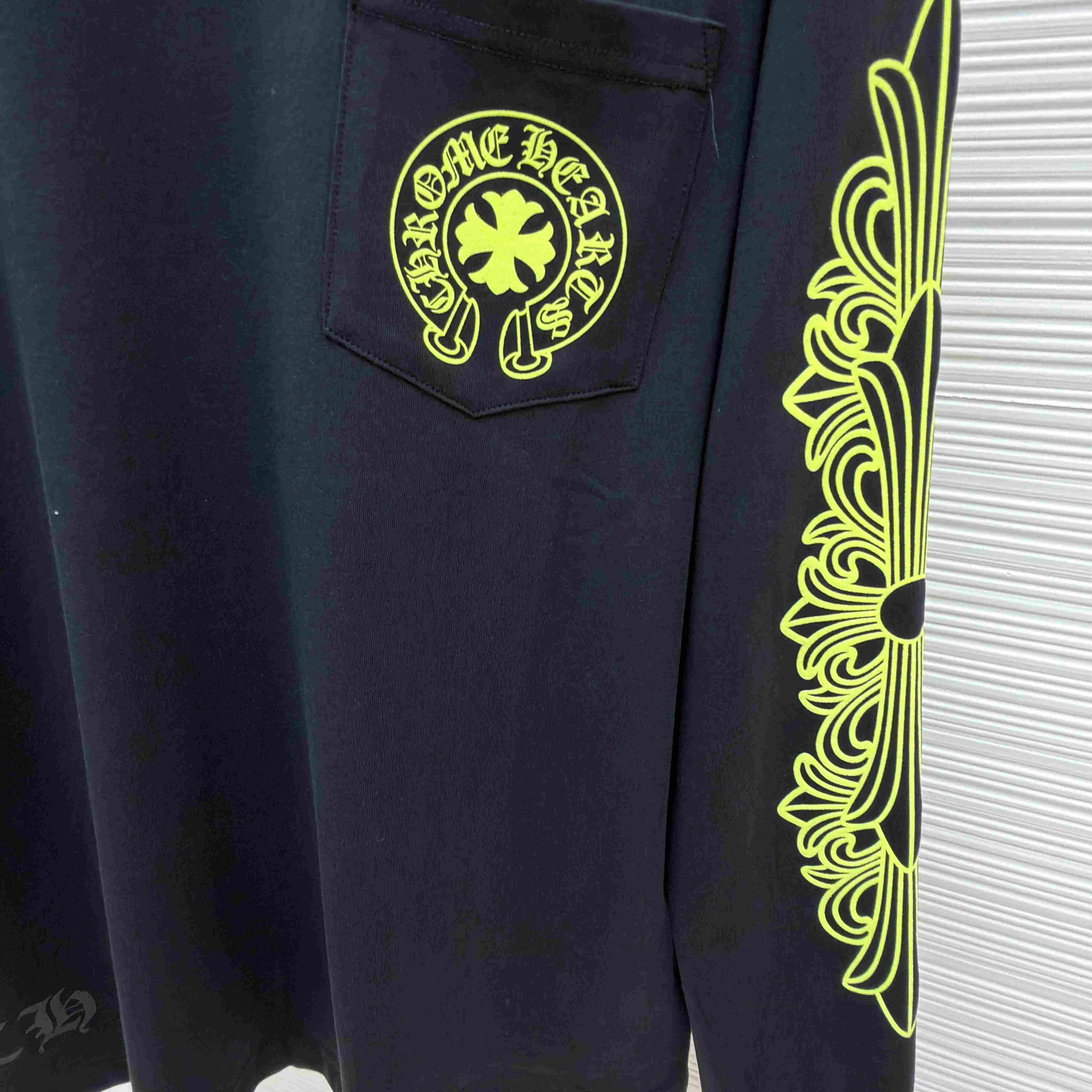 Chrome Hearts Neon Eye Chart Long-Sleeve 'White' - DesignerGu