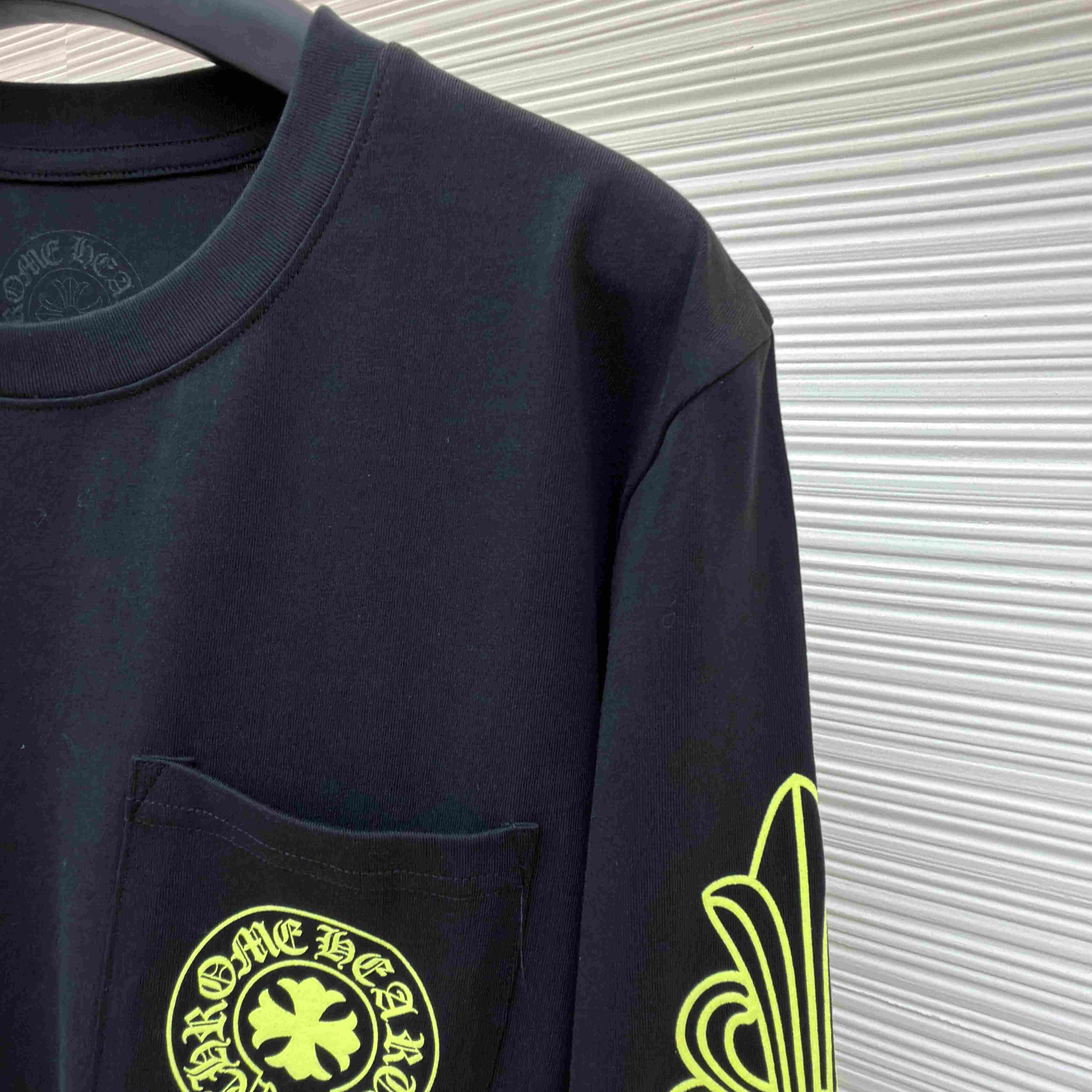 Chrome Hearts Neon Eye Chart Long-Sleeve 'White' - DesignerGu