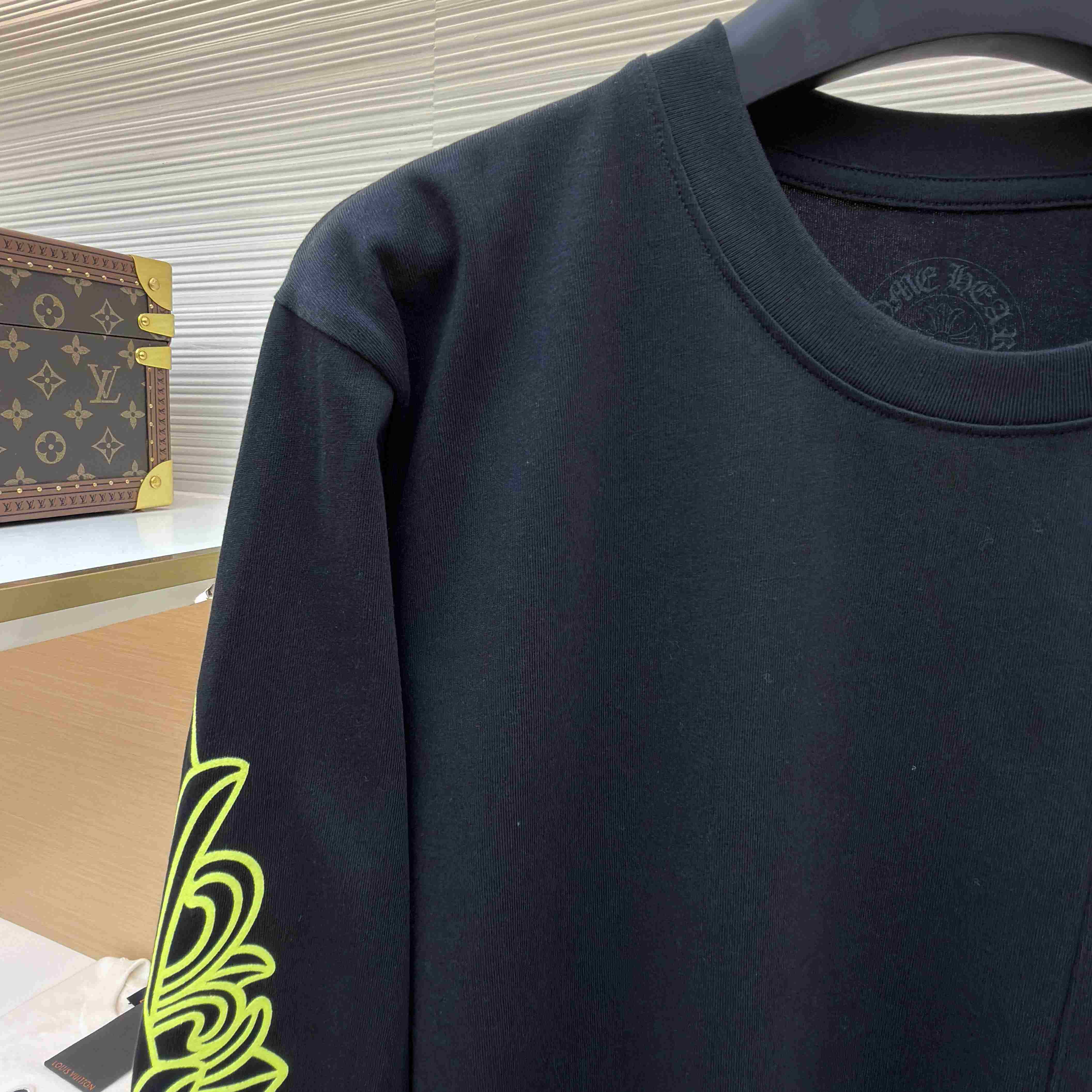 Chrome Hearts Neon Eye Chart Long-Sleeve 'White' - DesignerGu