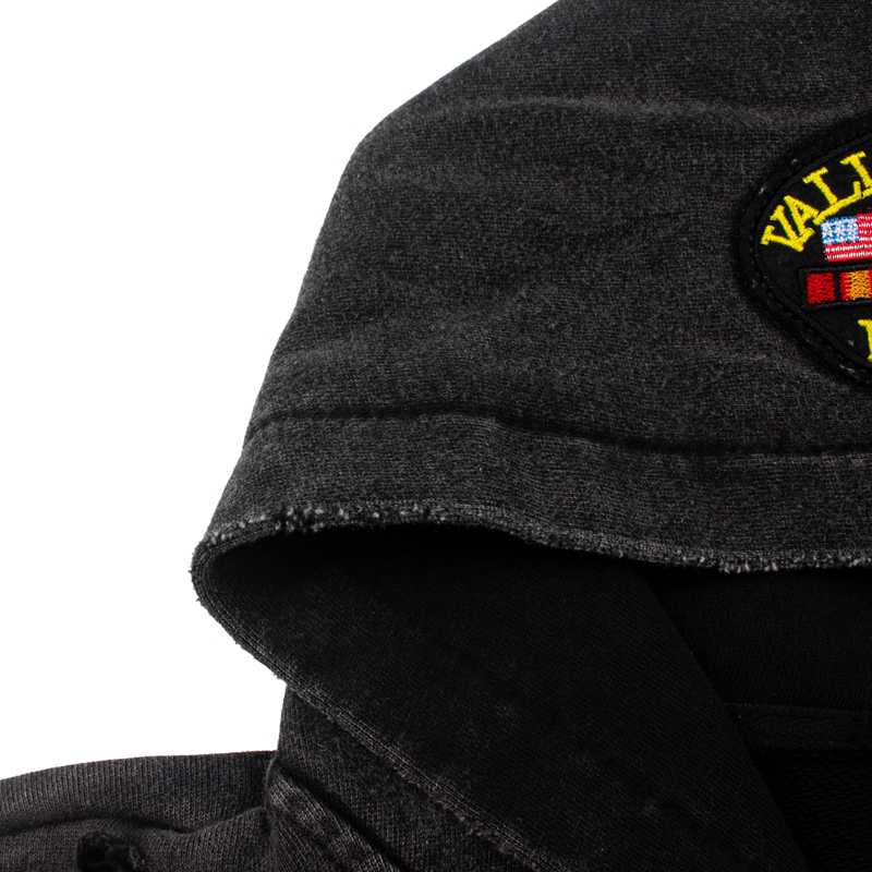 Vale Forever Two Face Patch-Detail Hoodie - DesignerGu