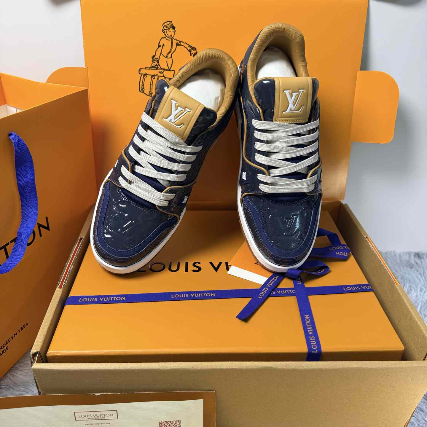 Louis Vuitton LV Trainer Sneaker 1AKP8Y（upon uk size） - DesignerGu