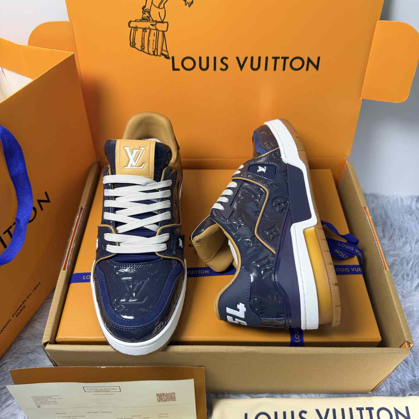 Louis Vuitton LV Trainer Sneaker 1AKP8Y（upon uk size） - DesignerGu