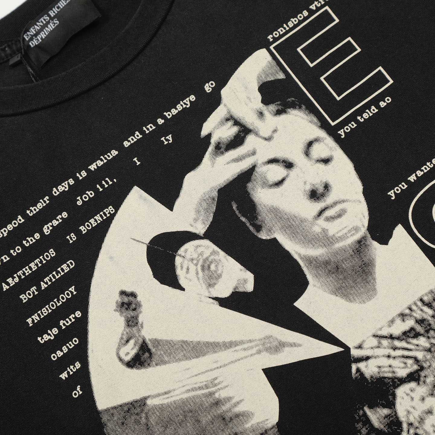 Enfants Riches Déprimés Remember When Long-Sleeve T-Shirt 'Faded Black' - DesignerGu