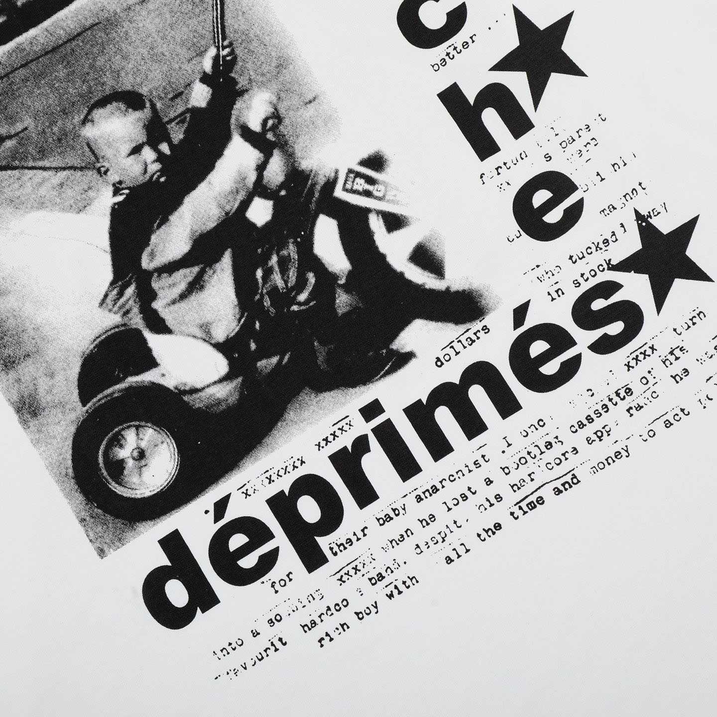 Enfants Riches Déprimés My Underground/Tricycle Long-Sleeve T-Shirt 'Faded White' - DesignerGu