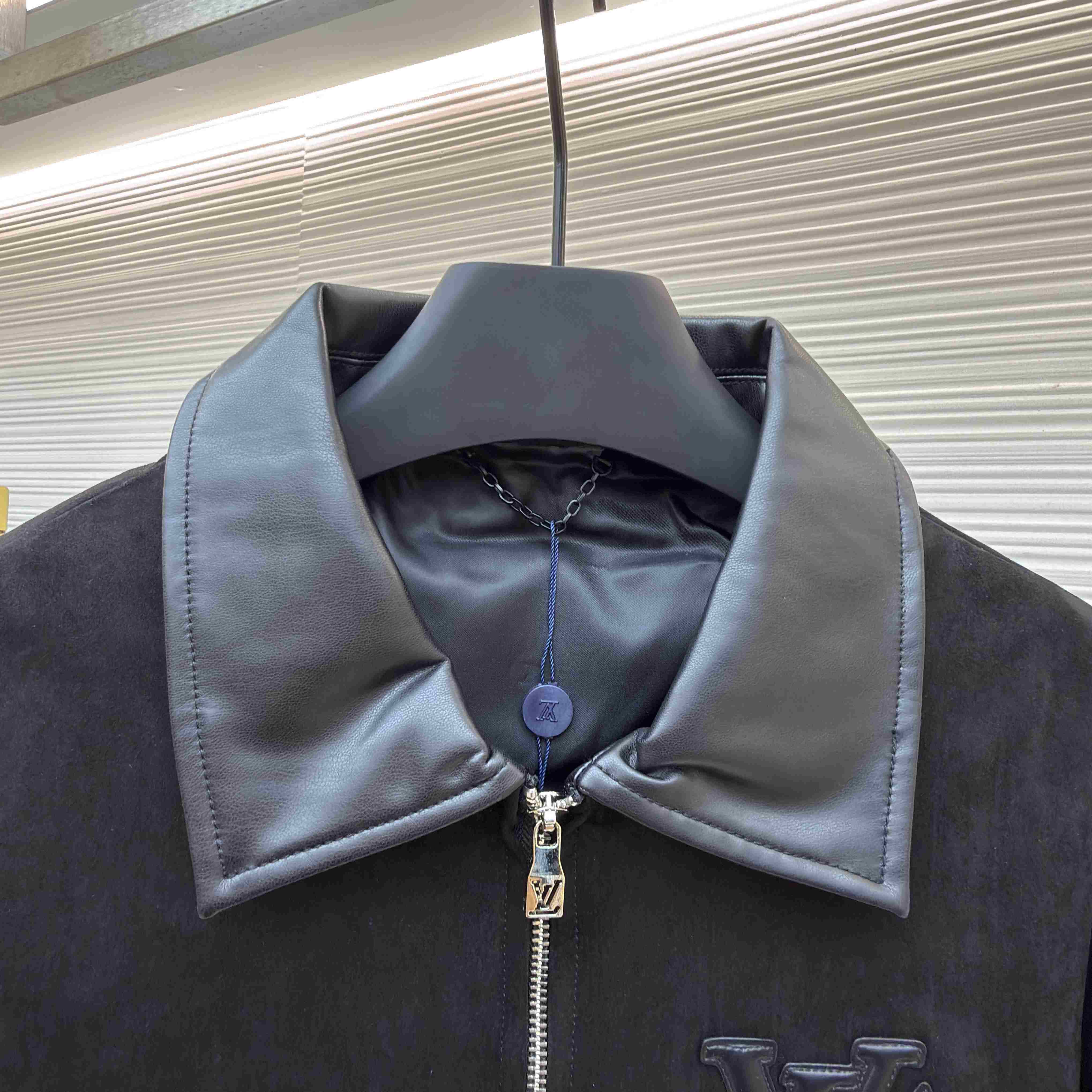 Louis Vuitton Leather Mix Blouson 1AHVMA - DesignerGu