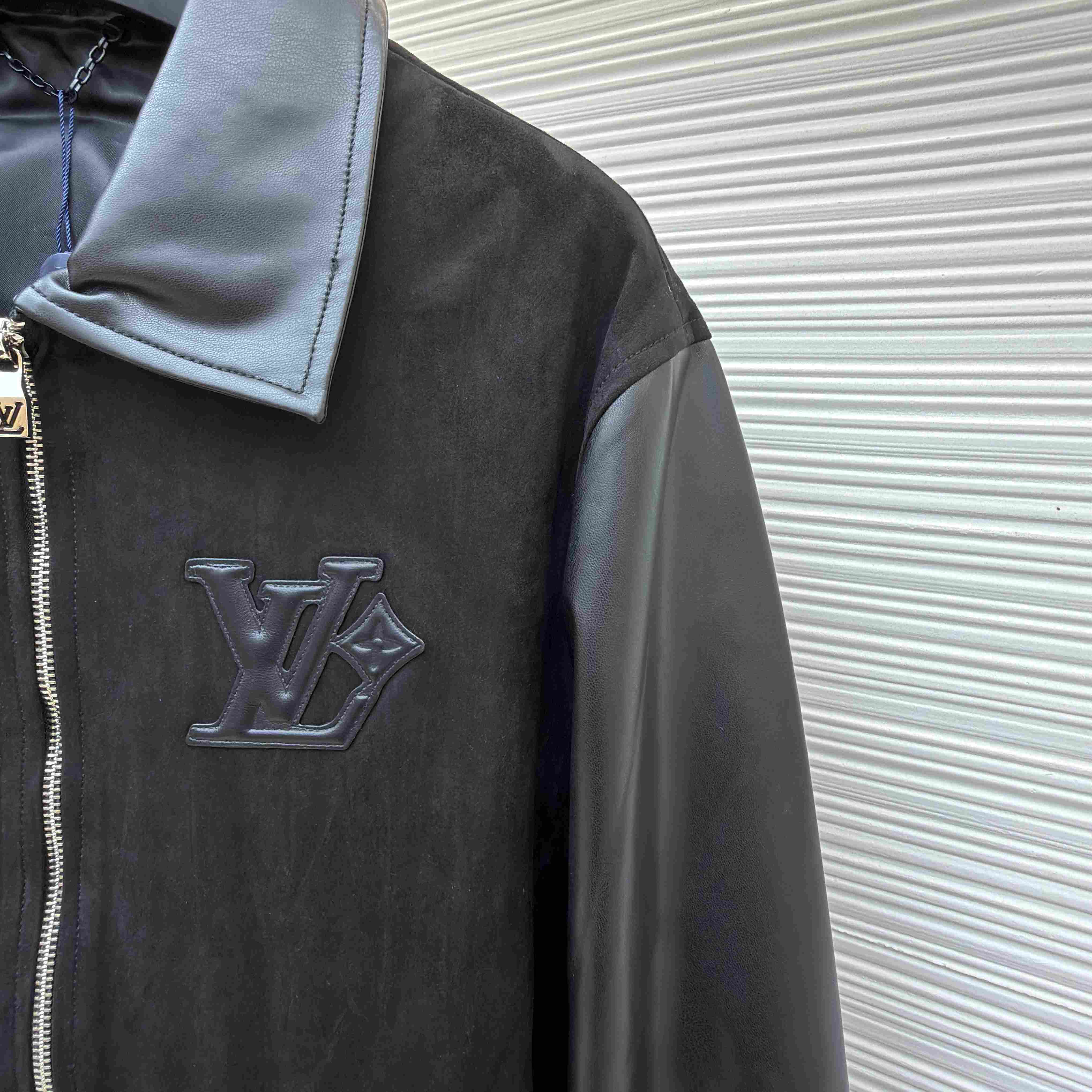 Louis Vuitton Leather Mix Blouson 1AHVMA - DesignerGu