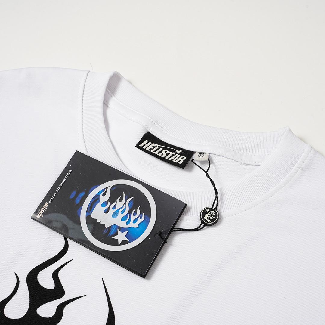 Hellstar Gradient Flame Sports Logo T-Shirt - DesignerGu