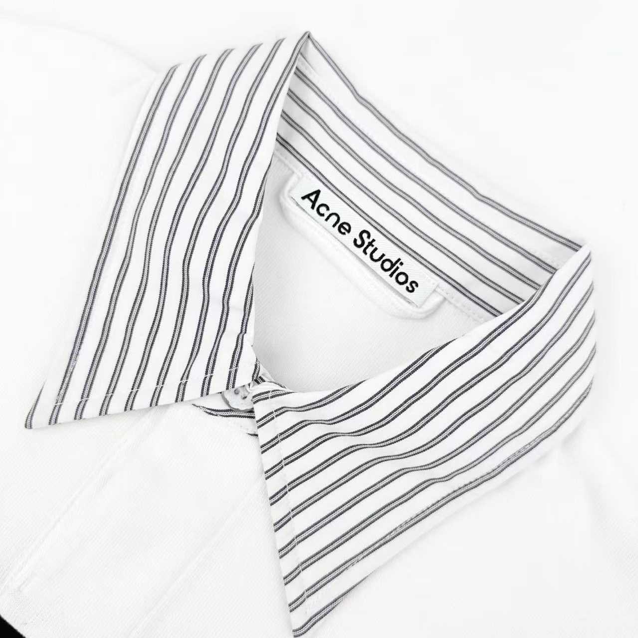 Acne Studios Striped Polo Sweatshirt - DesignerGu