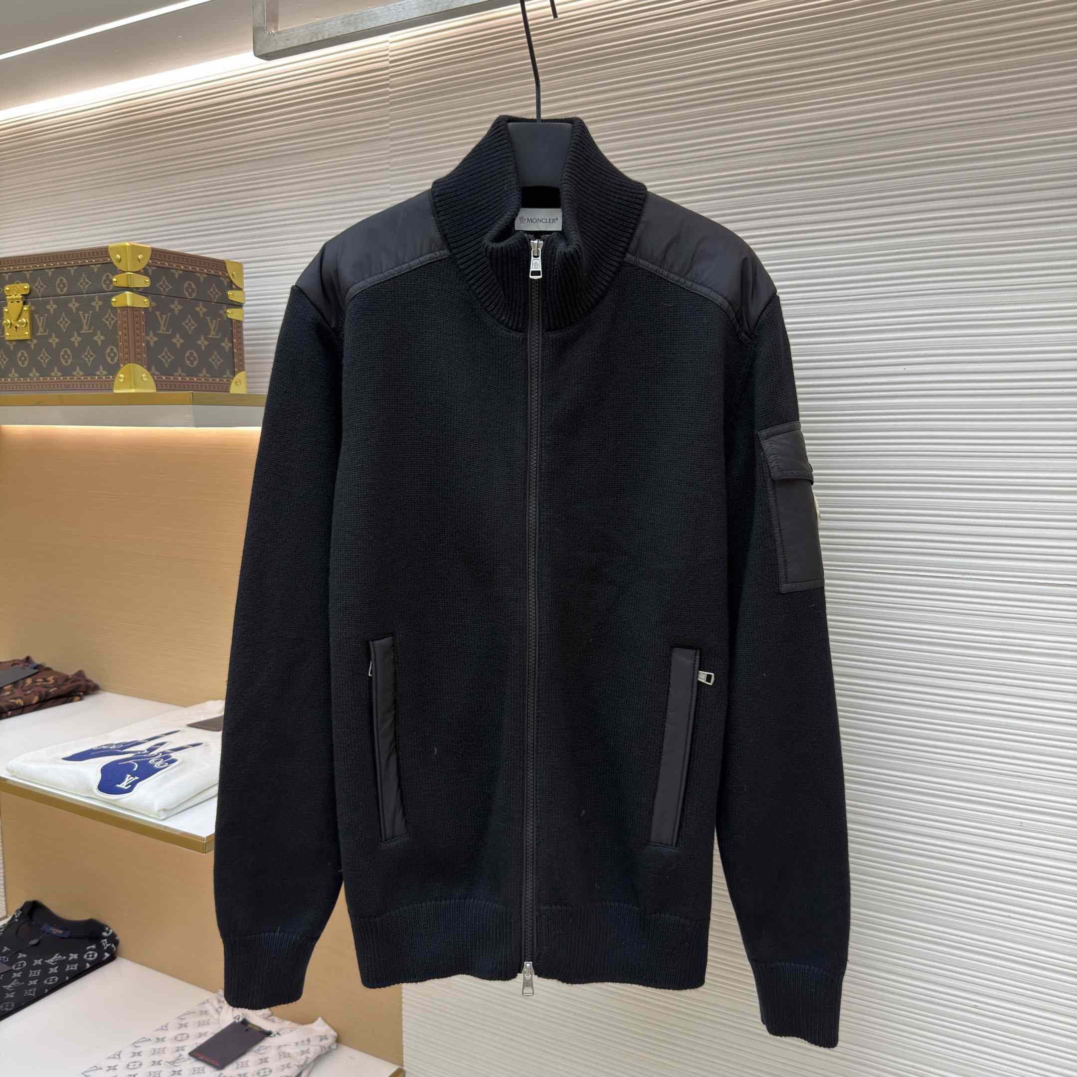 Moncler Zip-Up High-Neck Sweater - DesignerGu