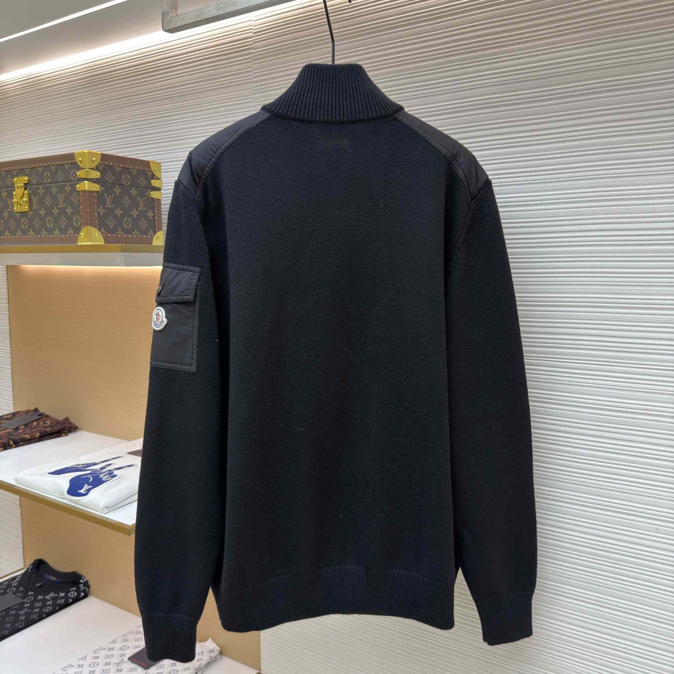 Moncler Zip-Up High-Neck Sweater - DesignerGu