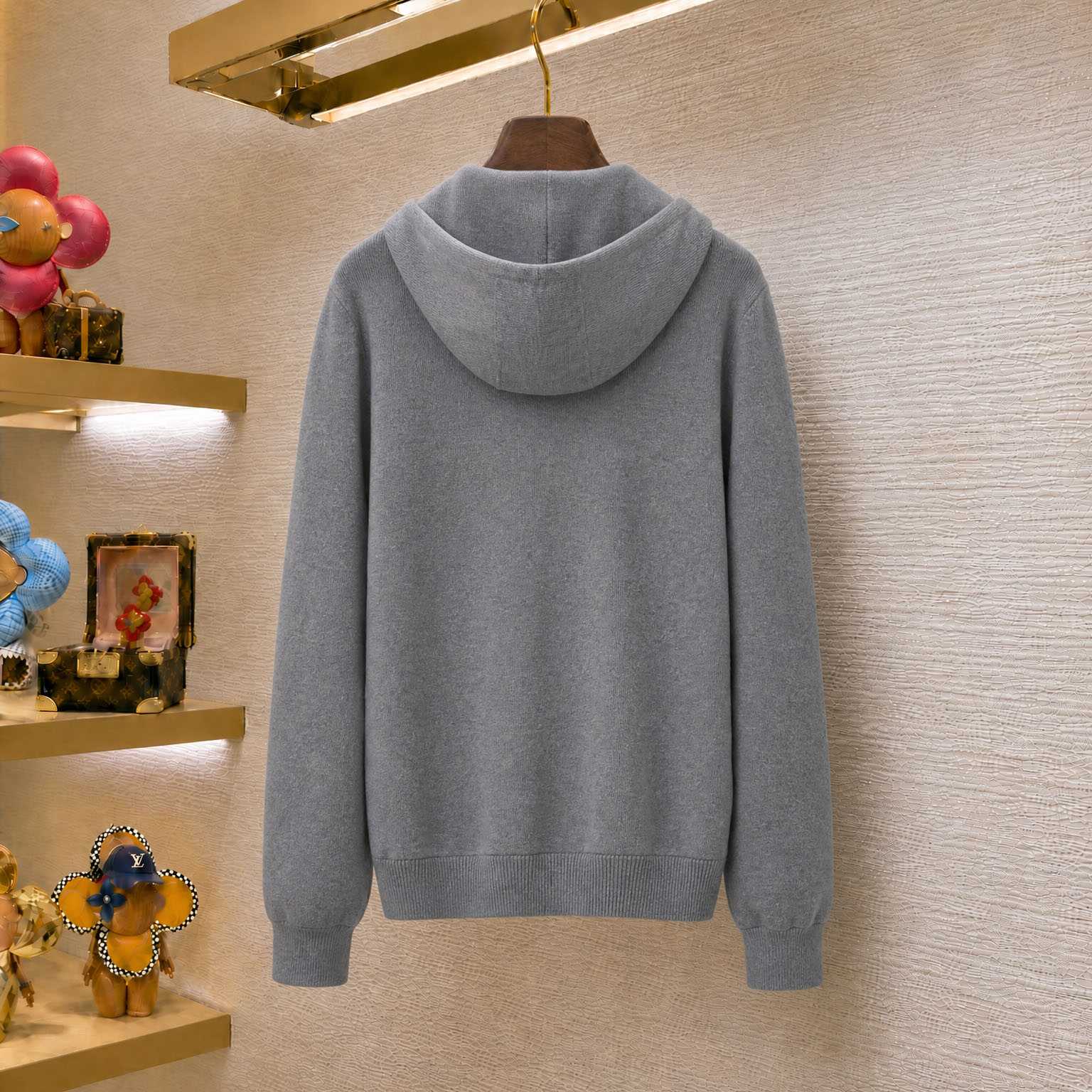 Burberry Cashmere Blend Zip Hoodie - DesignerGu