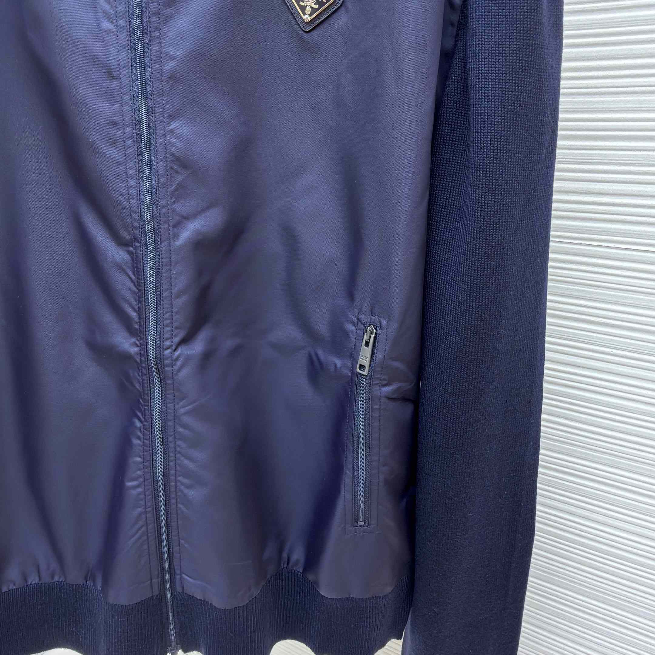 Prada Superfine Wool Zipper Cardigan - DesignerGu