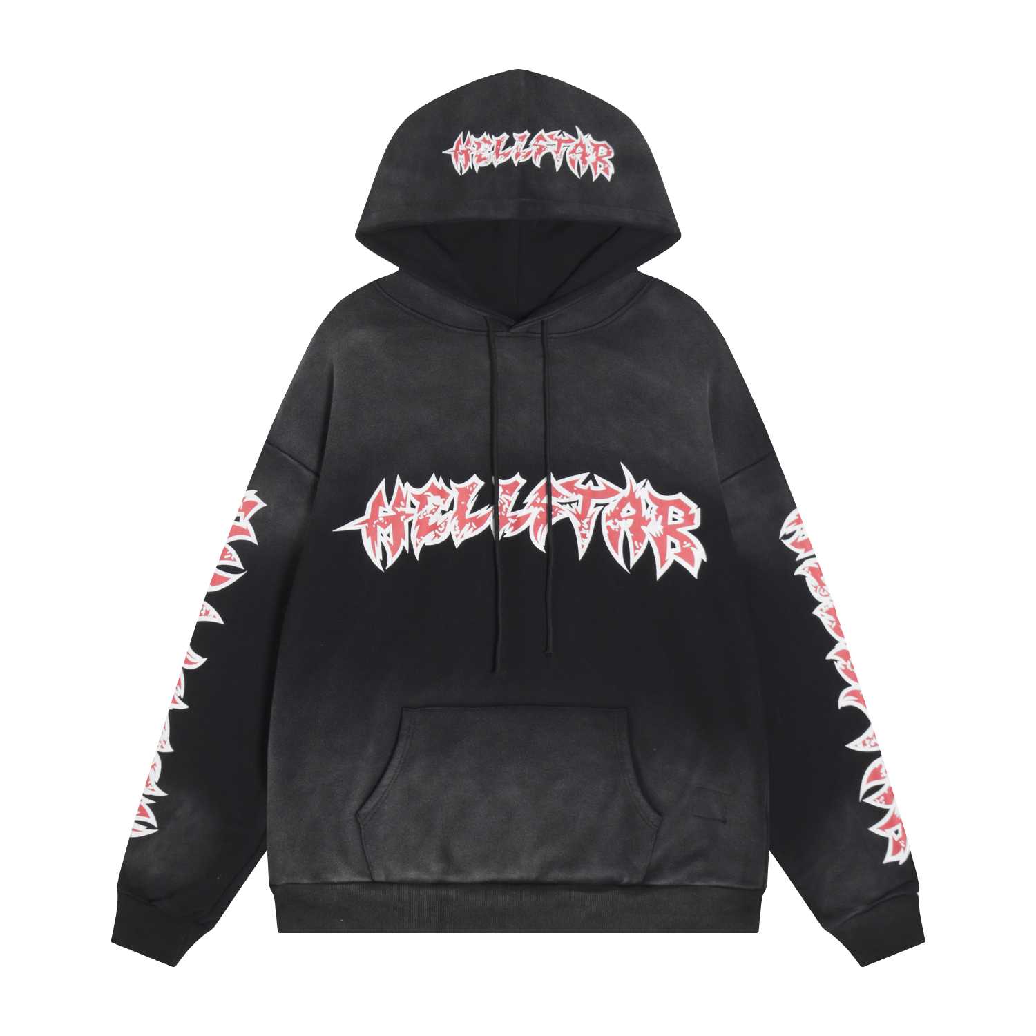 Hellstar Stars Shine Graffiti Hoodie 'Black' - DesignerGu