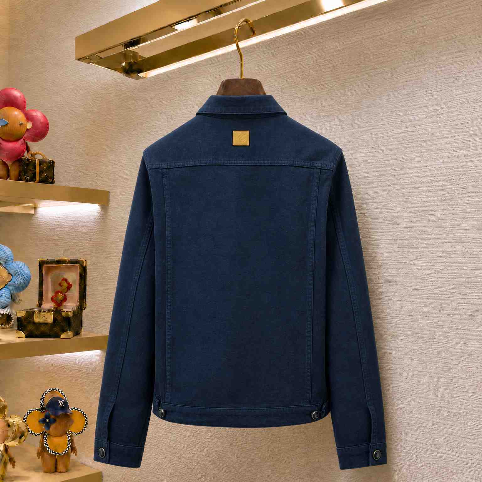 Louis Vuitton Garment-Dyed Denim Type II Trucker Jacket - DesignerGu