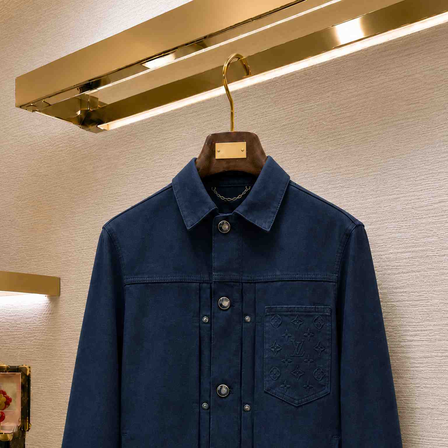 Louis Vuitton Garment-Dyed Denim Type II Trucker Jacket - DesignerGu