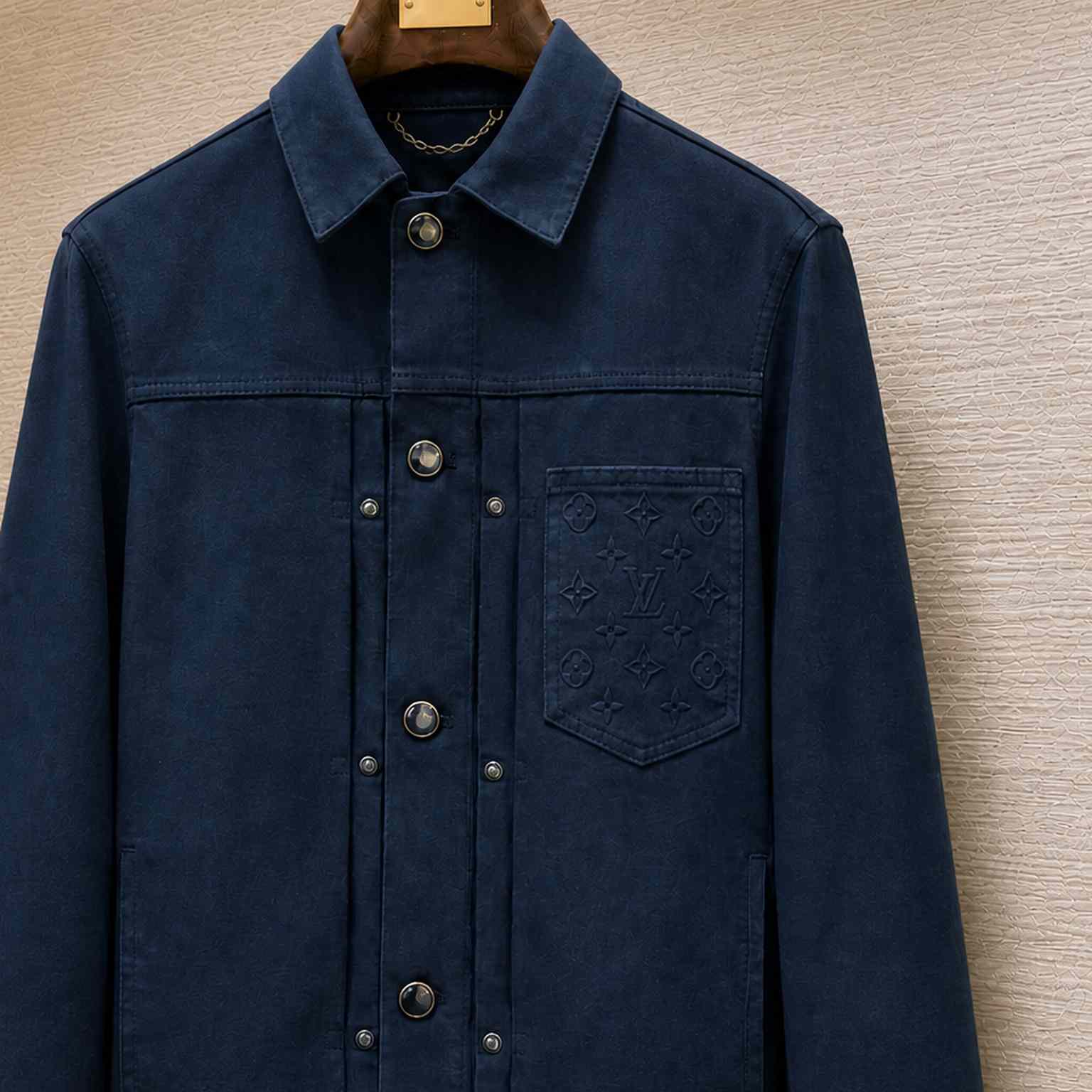 Louis Vuitton Garment-Dyed Denim Type II Trucker Jacket - DesignerGu