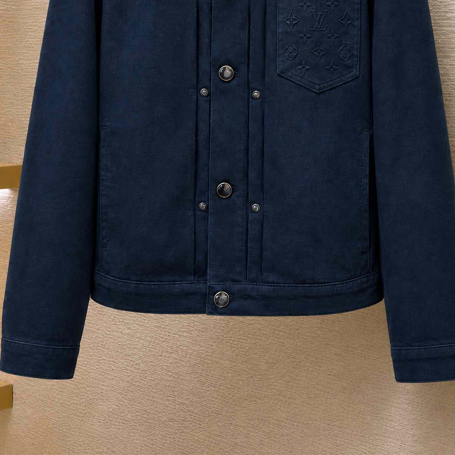 Louis Vuitton Garment-Dyed Denim Type II Trucker Jacket - DesignerGu