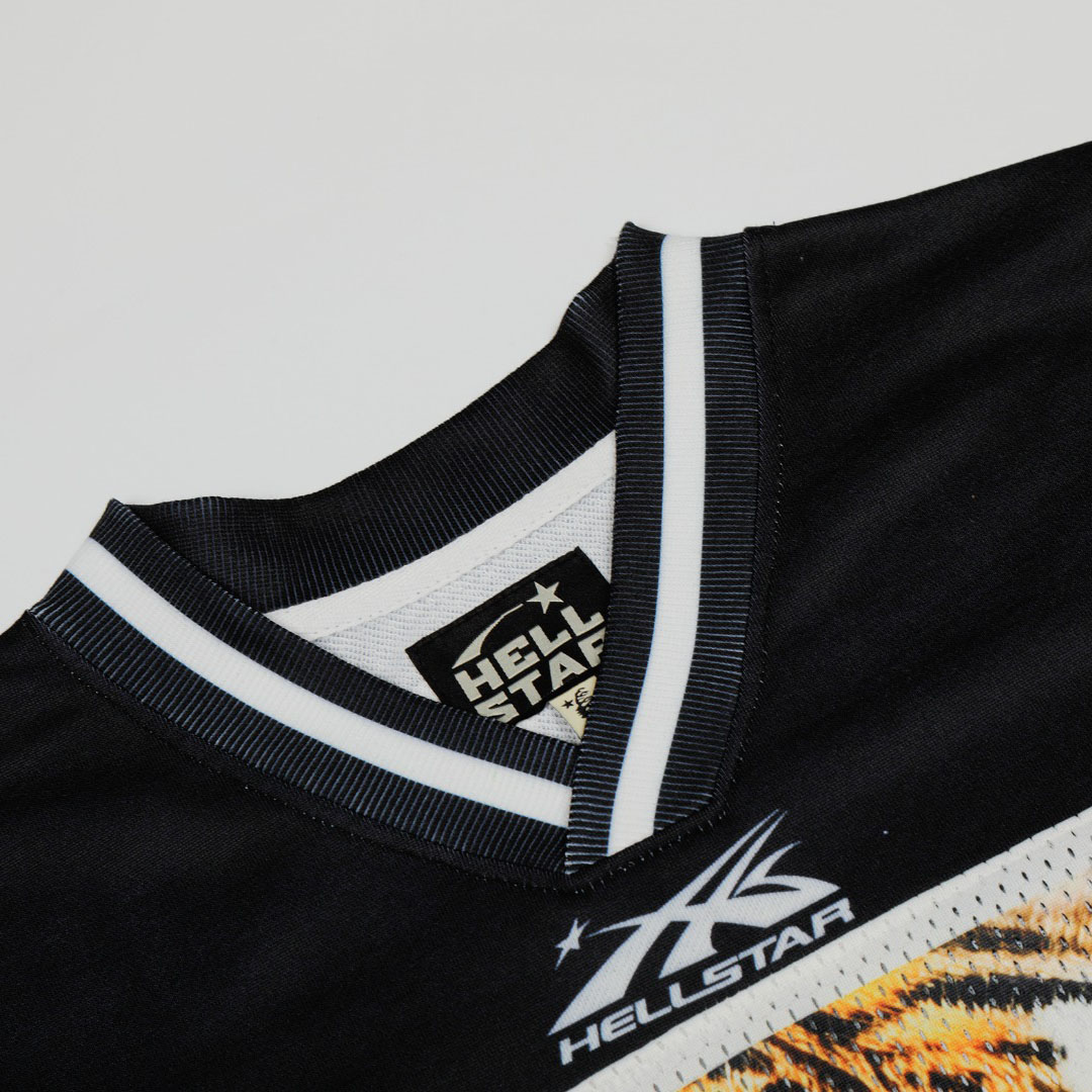 Hellstar Tiger Print Mesh Jersey - DesignerGu