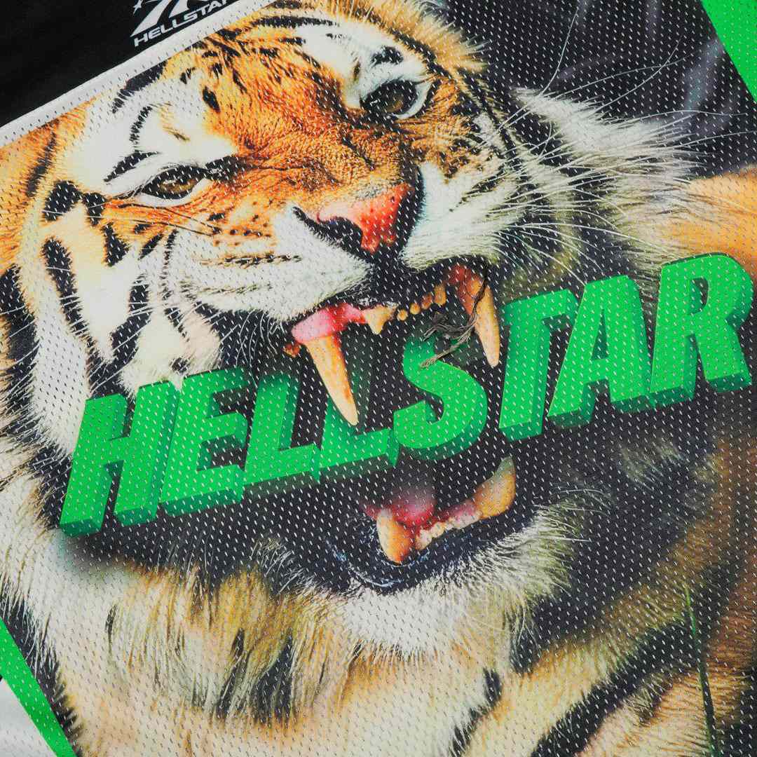 Hellstar Tiger Print Mesh Jersey - DesignerGu