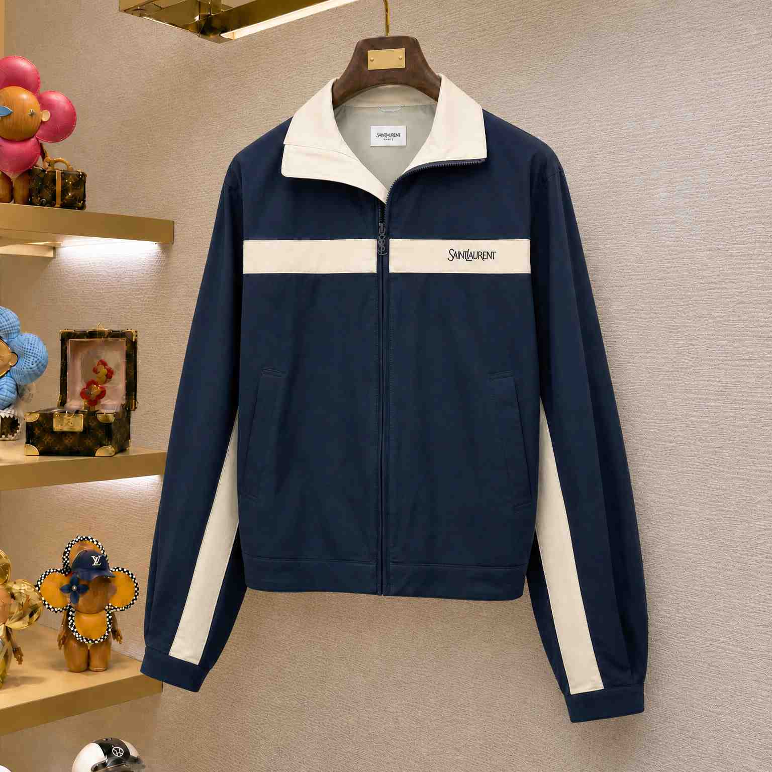 Saint Laurent Jacket In Cotton - DesignerGu
