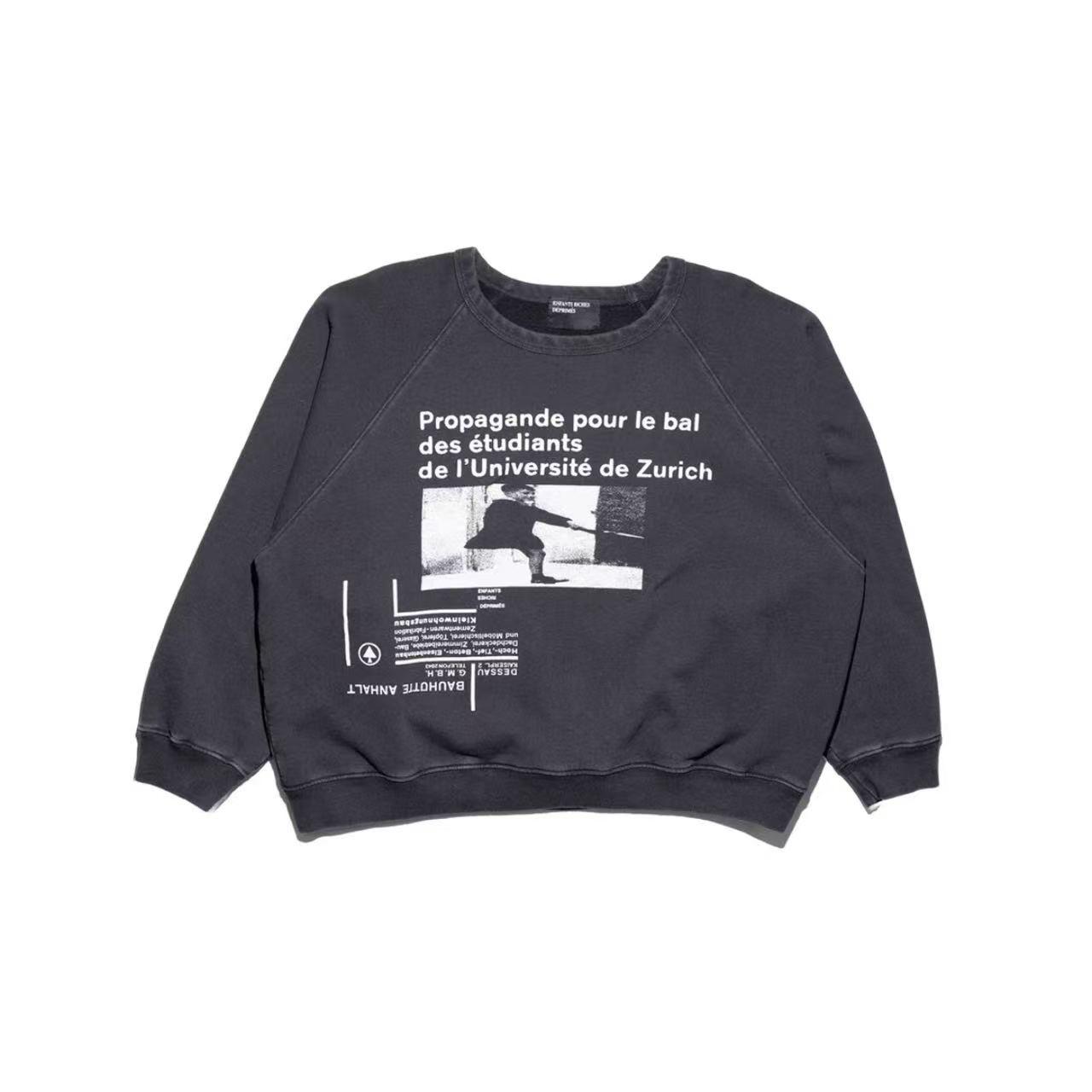 Enfants Riches Déprimés Graphic-Print Raglan-Sleeve Sweatshirt - DesignerGu
