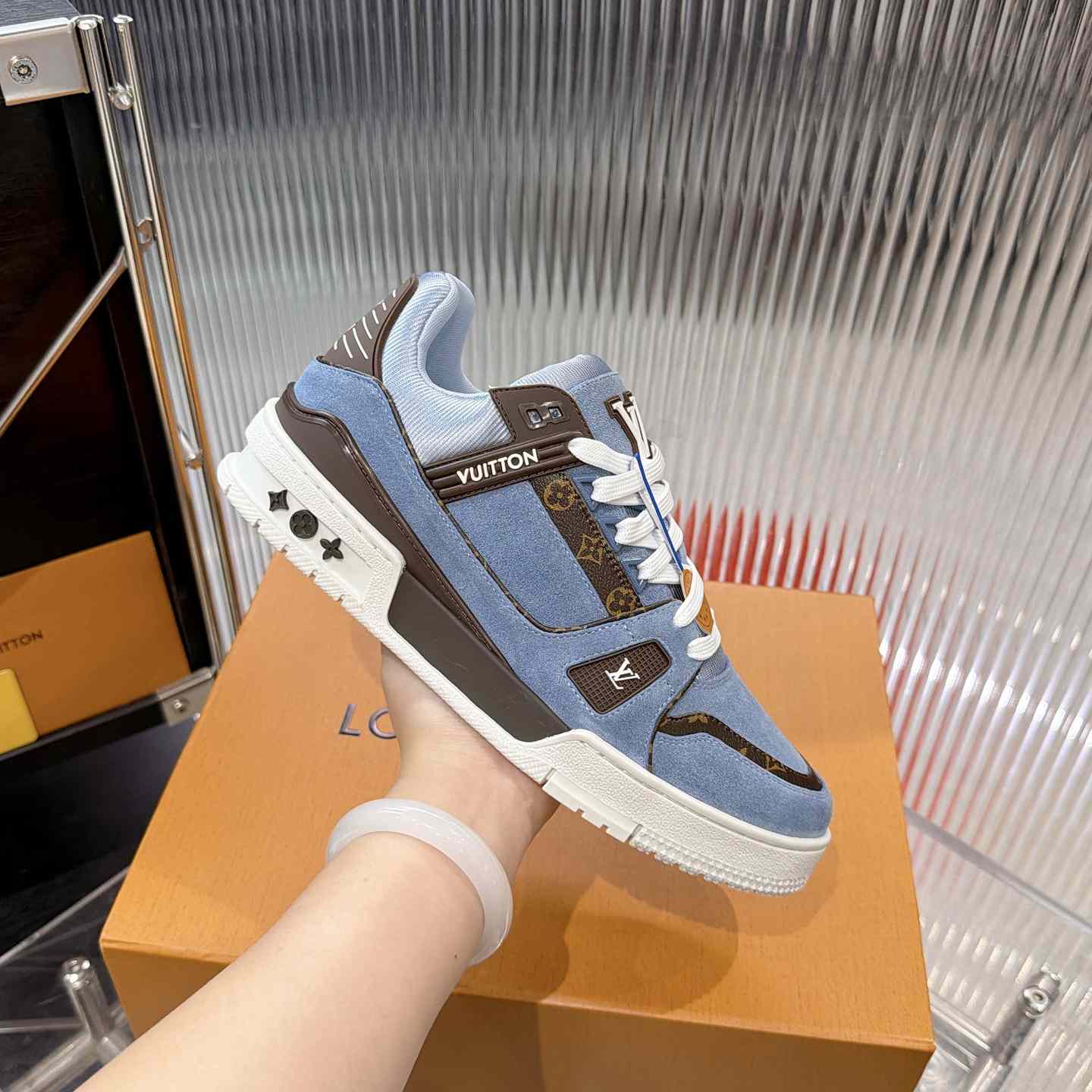 Louis Vuitton LV Trainer Sneaker 1AKB67（upon uk size） - DesignerGu
