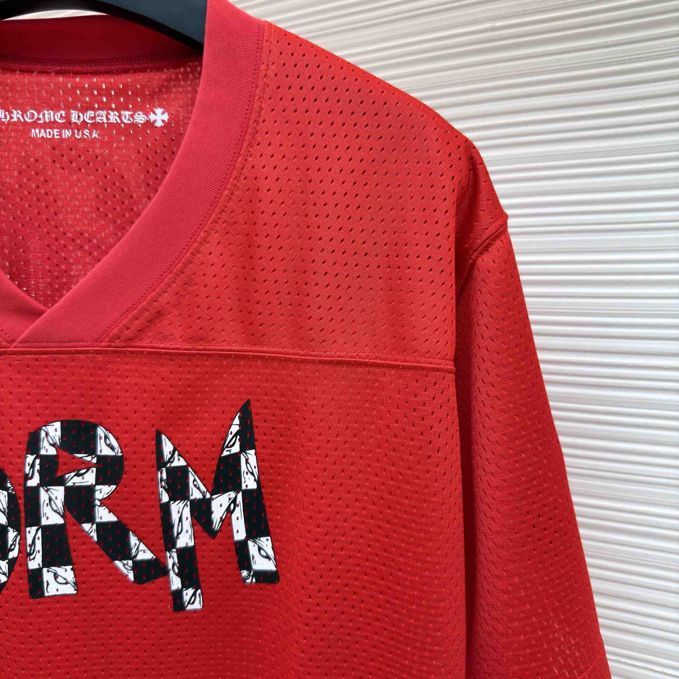 Chrome Hearts Mesh Stadium Football Jersey  - DesignerGu