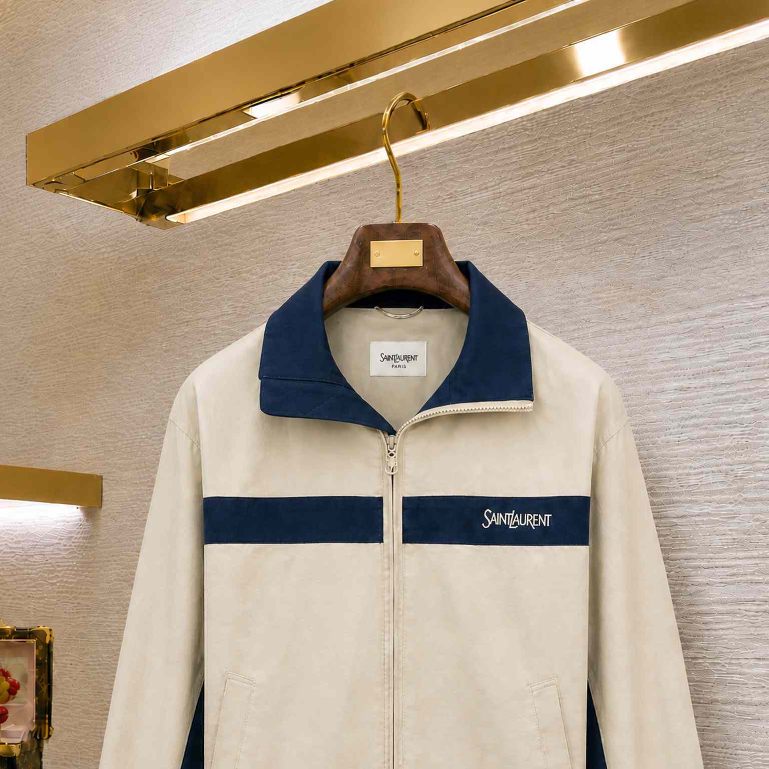 Saint Laurent Jacket In Cotton - DesignerGu