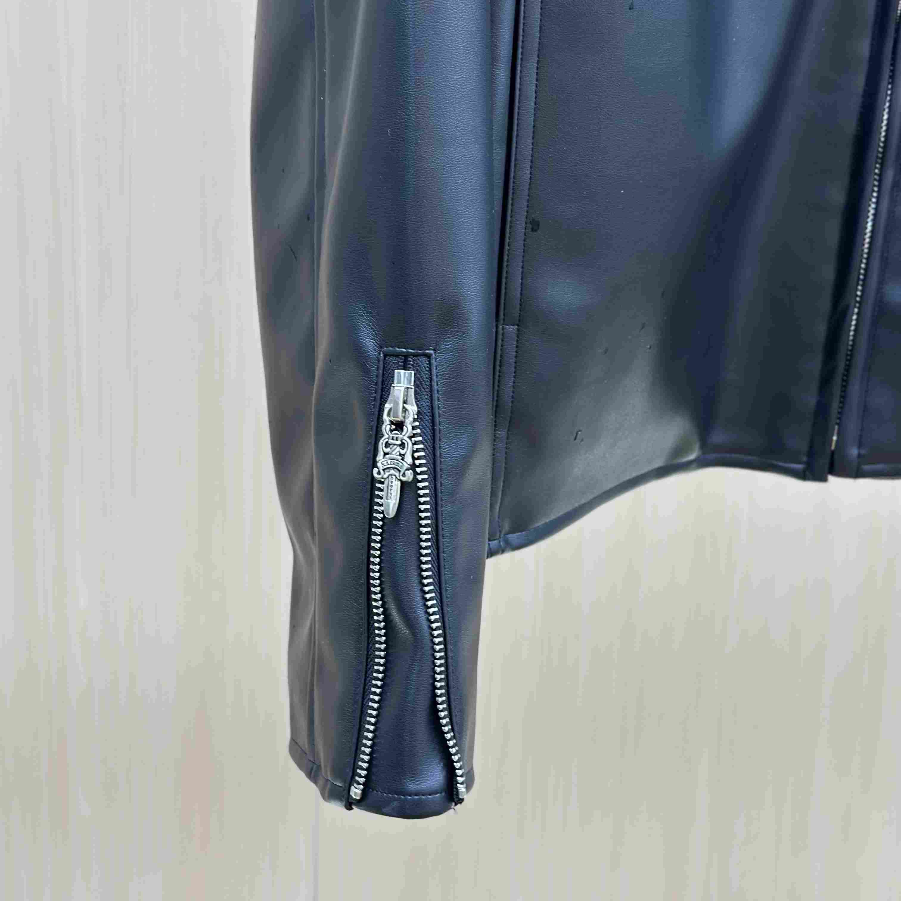 Chrome Hearts Racer Leather Jacket - DesignerGu