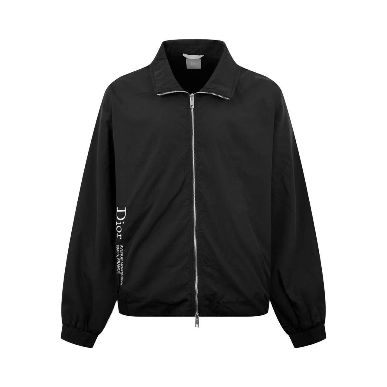 Dior Montaigne Embroidery Zipped Shirt Jacket - DesignerGu