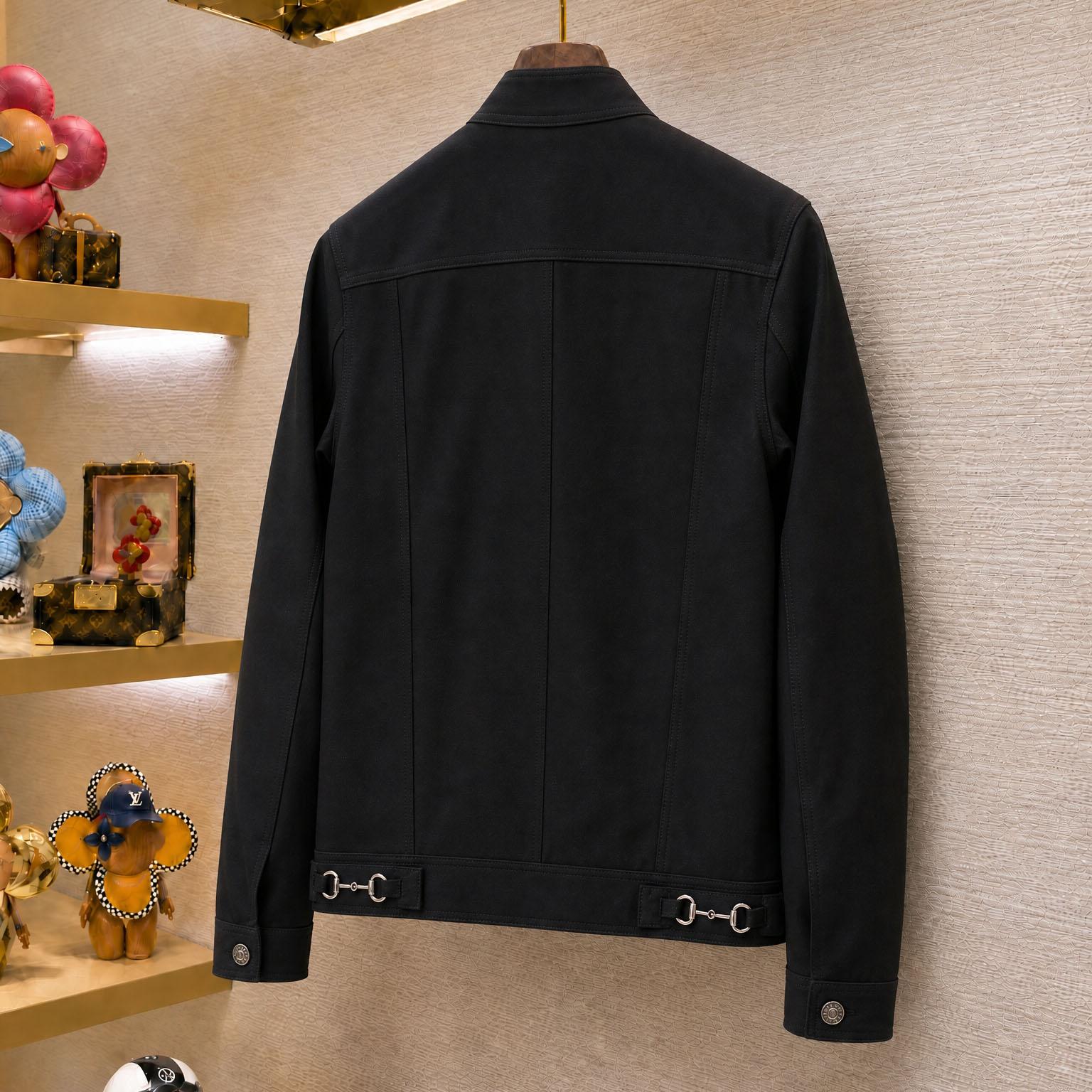 Gucci Cotton Denim Jacket With Horsebit - DesignerGu