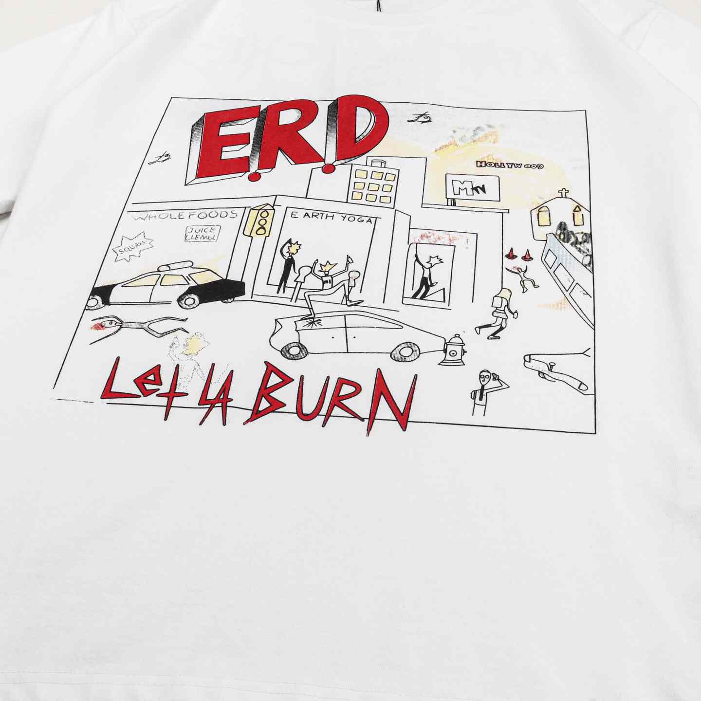 Enfants Riches Déprimés Let LA Burn T Shirt - DesignerGu