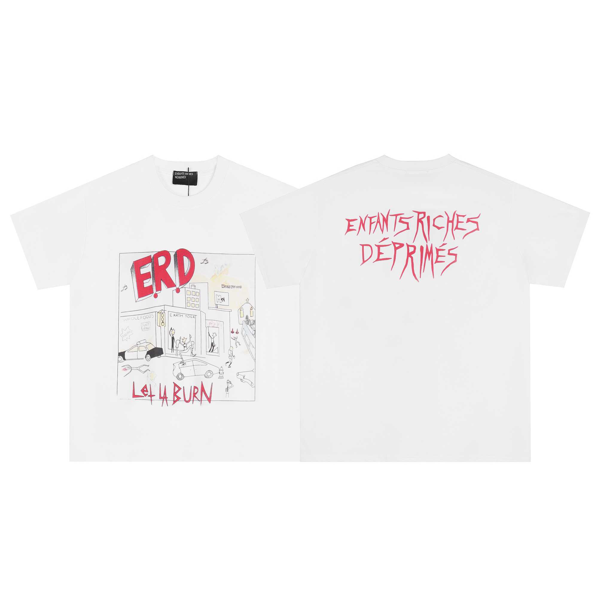 Enfants Riches Déprimés Let LA Burn T Shirt - DesignerGu