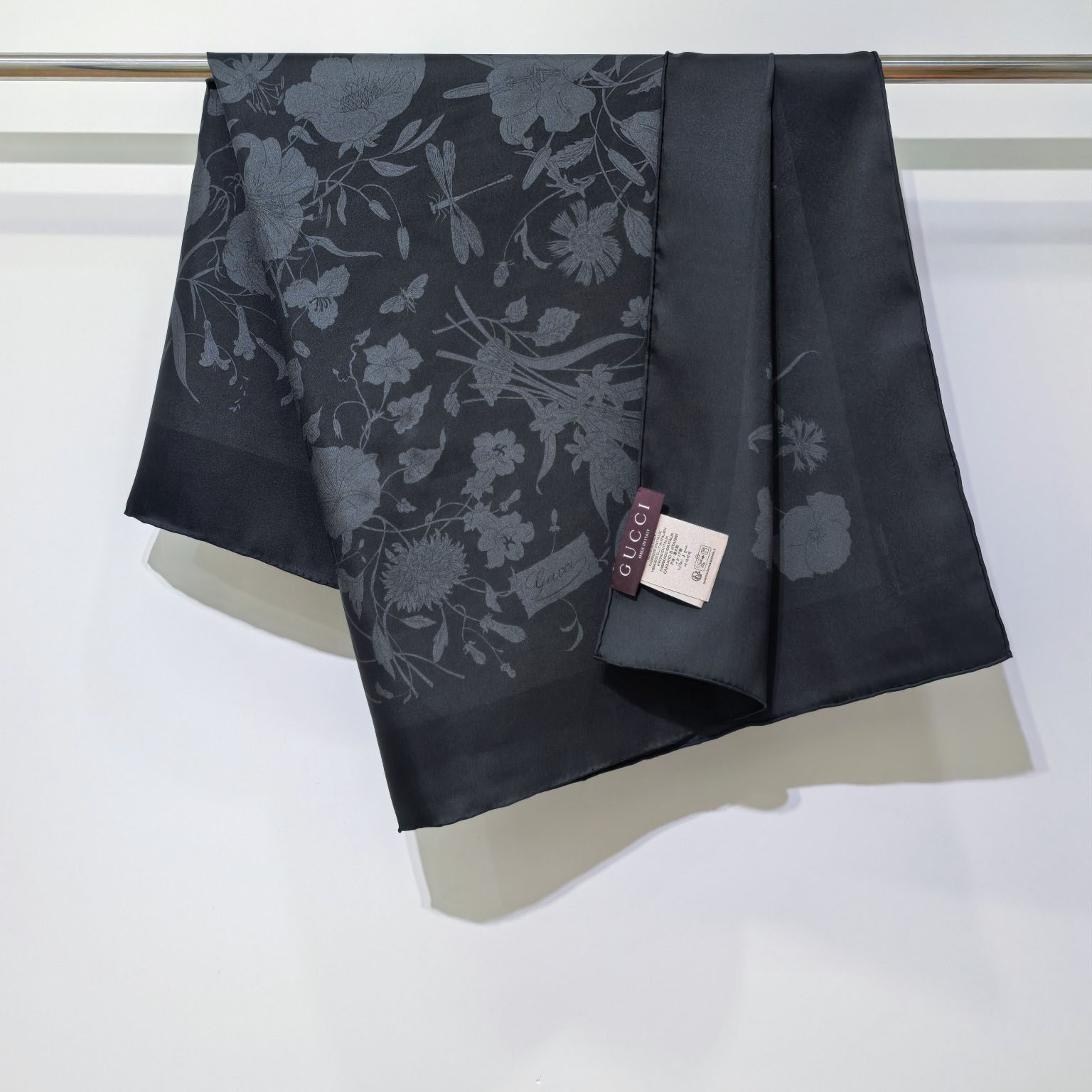 Gucci Printed Flora Silk Twill Carré - DesignerGu