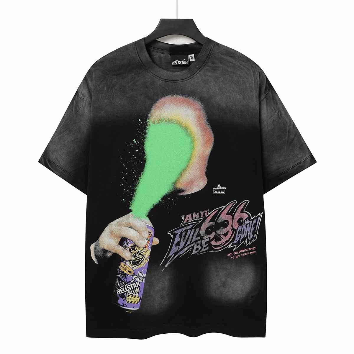 Hellstar Anti-Spray T-Shirt - Black - DesignerGu