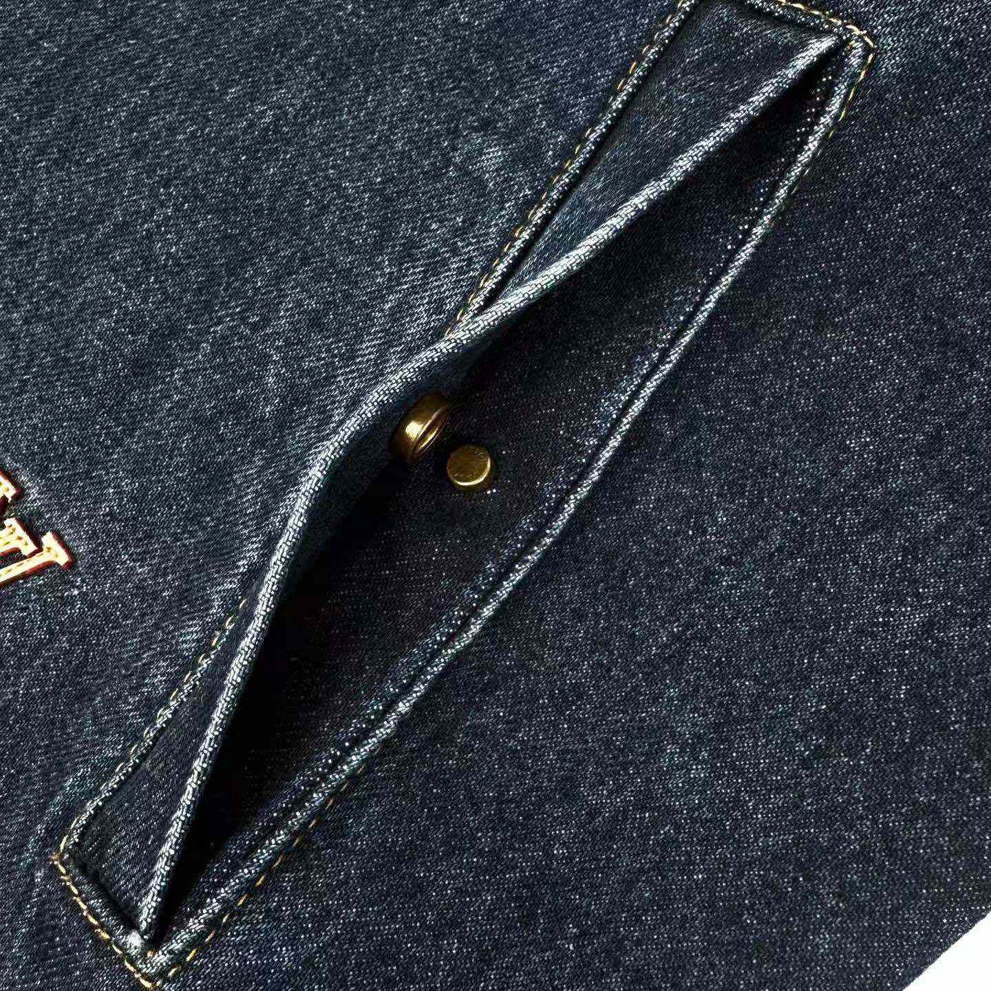 Louis Vuitton Denim Coach Jacket 1AK6K5 - DesignerGu