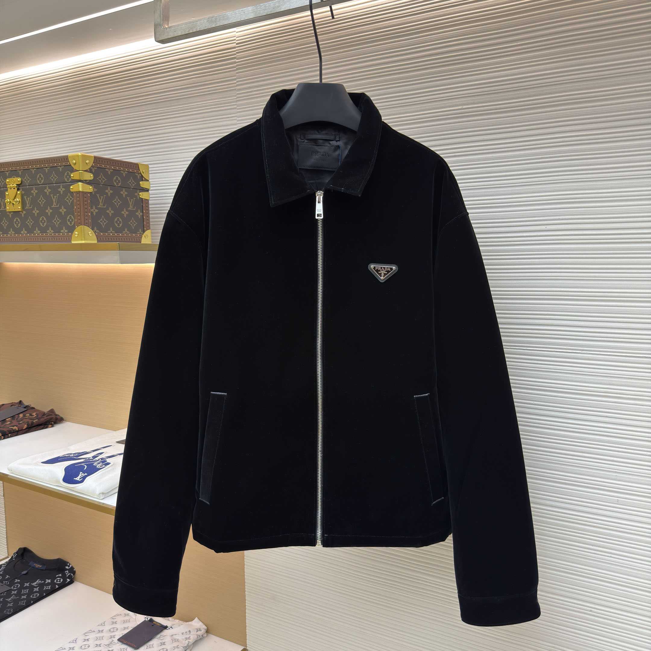 Prada Velvet Blouson - DesignerGu