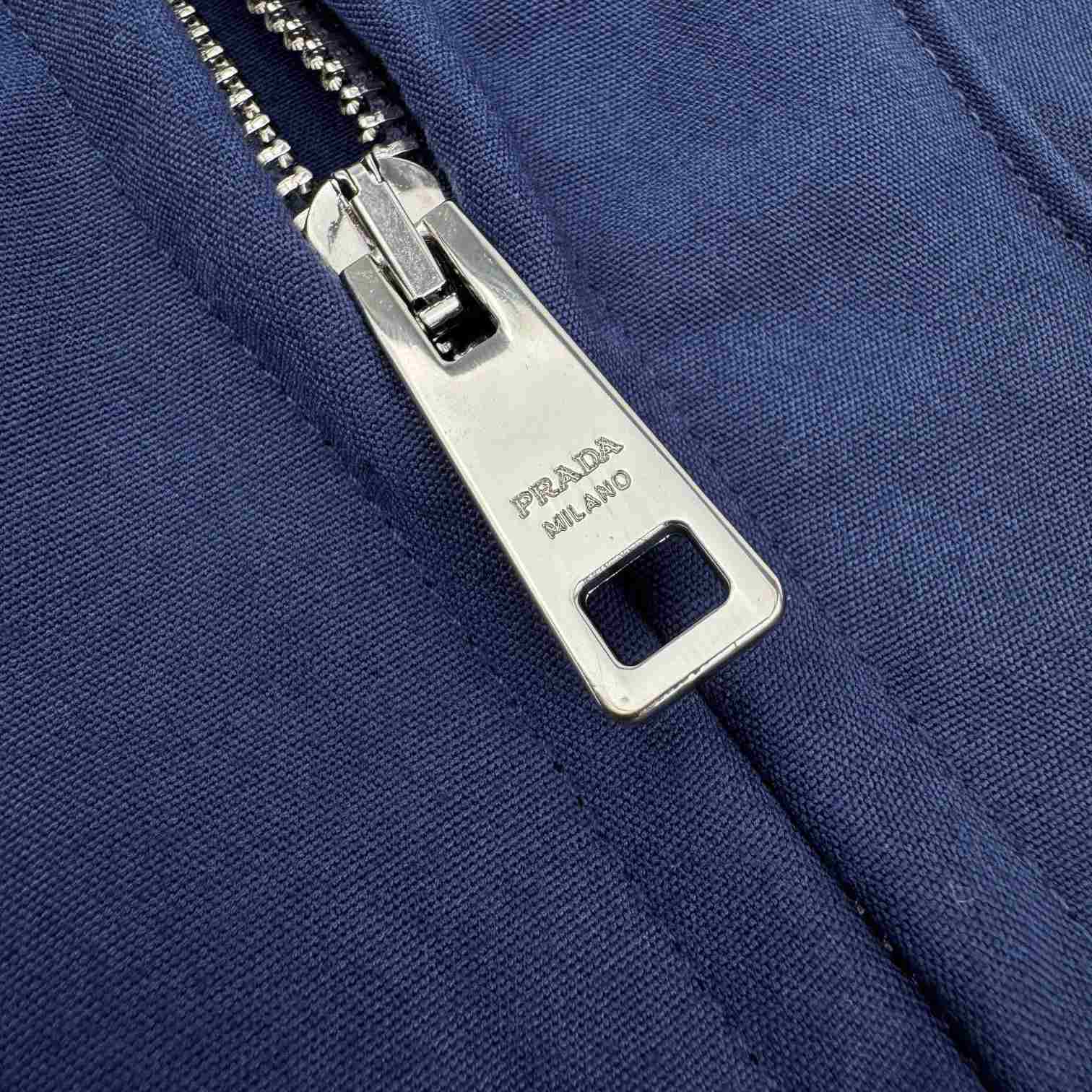 Prada Technical Cotton Zip-Up Blouson Jacket - DesignerGu
