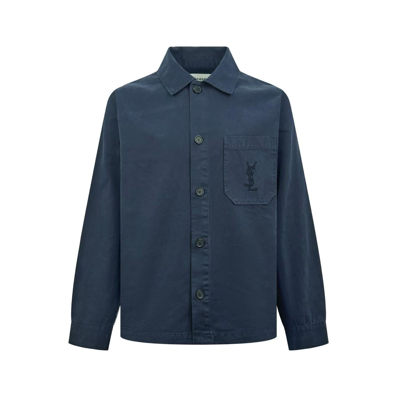 Saint Laurent Cassandre Overshirt In Cotton Linen Gabardine - DesignerGu