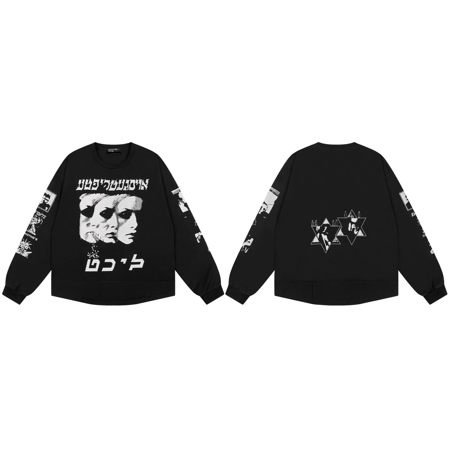 Enfants Riches Déprimés Eulogy Long-Sleeve T-Shirt 'Faded Black' - DesignerGu