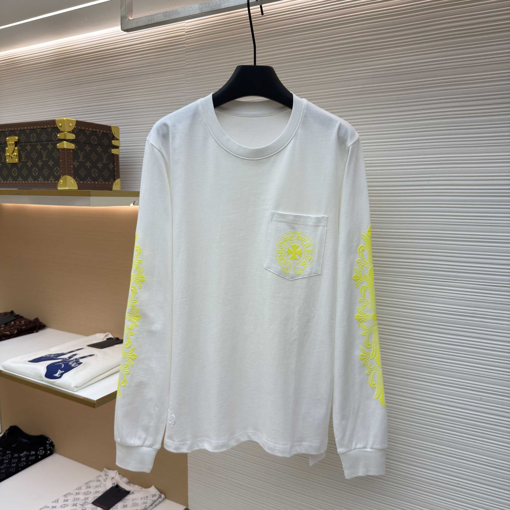 Chrome Hearts Neon Eye Chart Long-Sleeve 'White' - DesignerGu