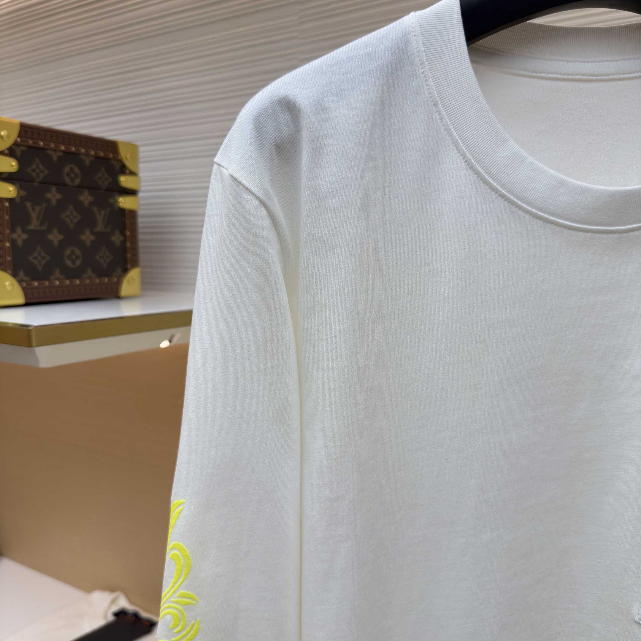 Chrome Hearts Neon Eye Chart Long-Sleeve 'White' - DesignerGu