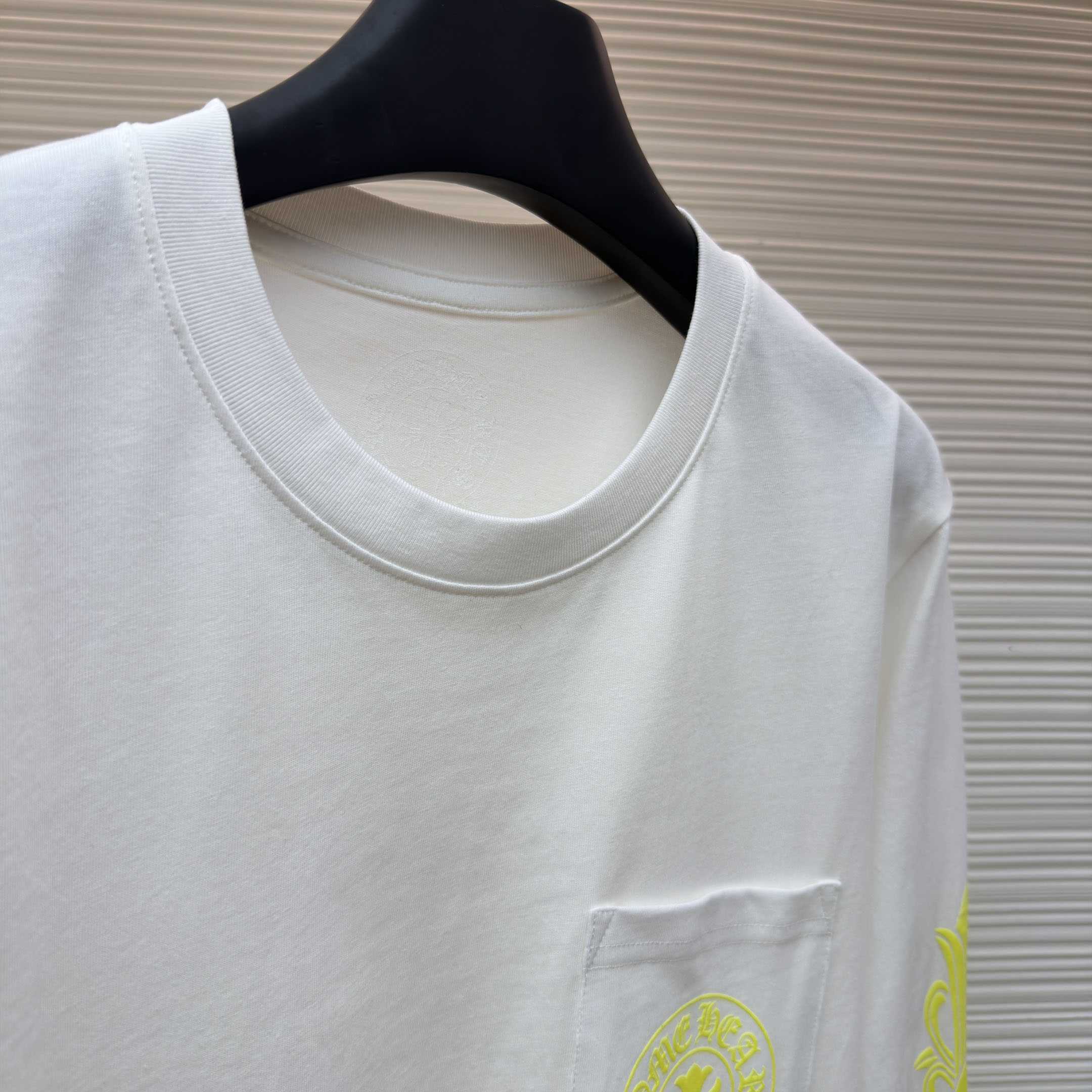 Chrome Hearts Neon Eye Chart Long-Sleeve 'White' - DesignerGu